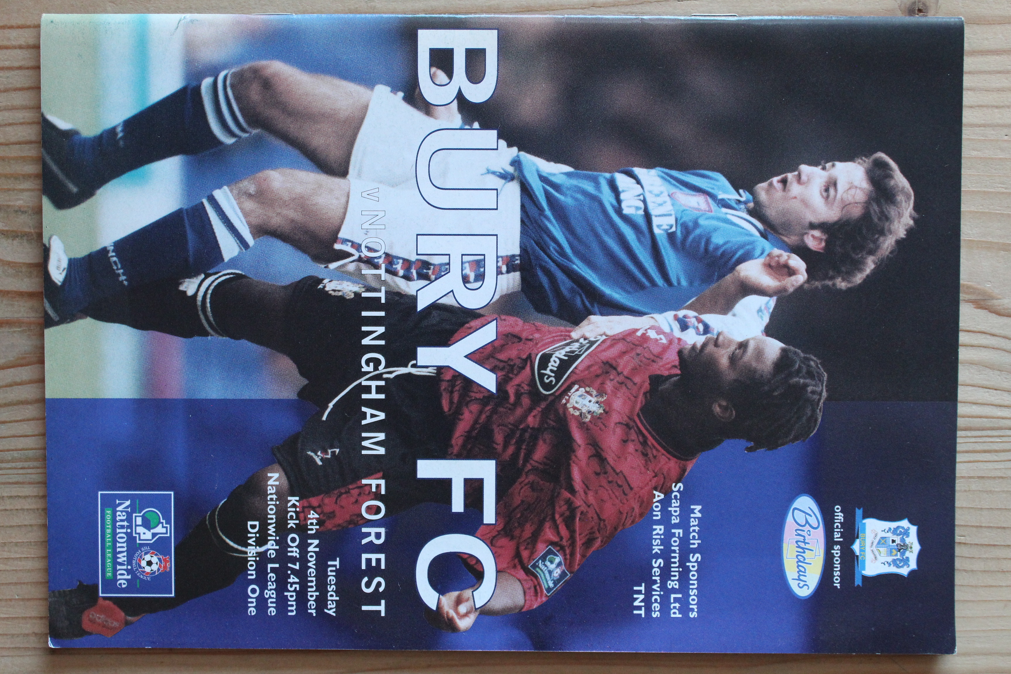 Bury FC v Nottingham Forest FC