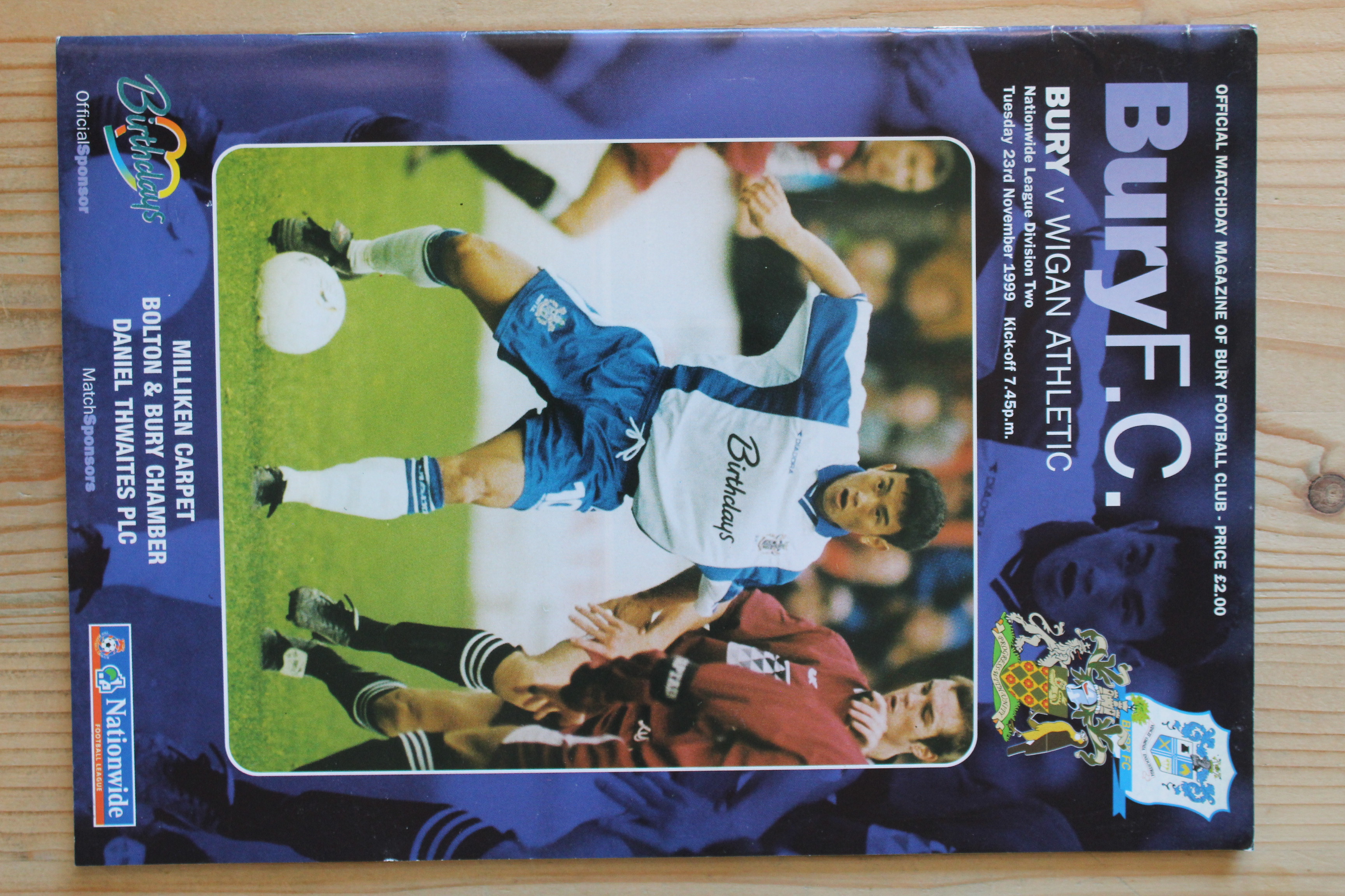 Bury FC v Wigan Athletic FC