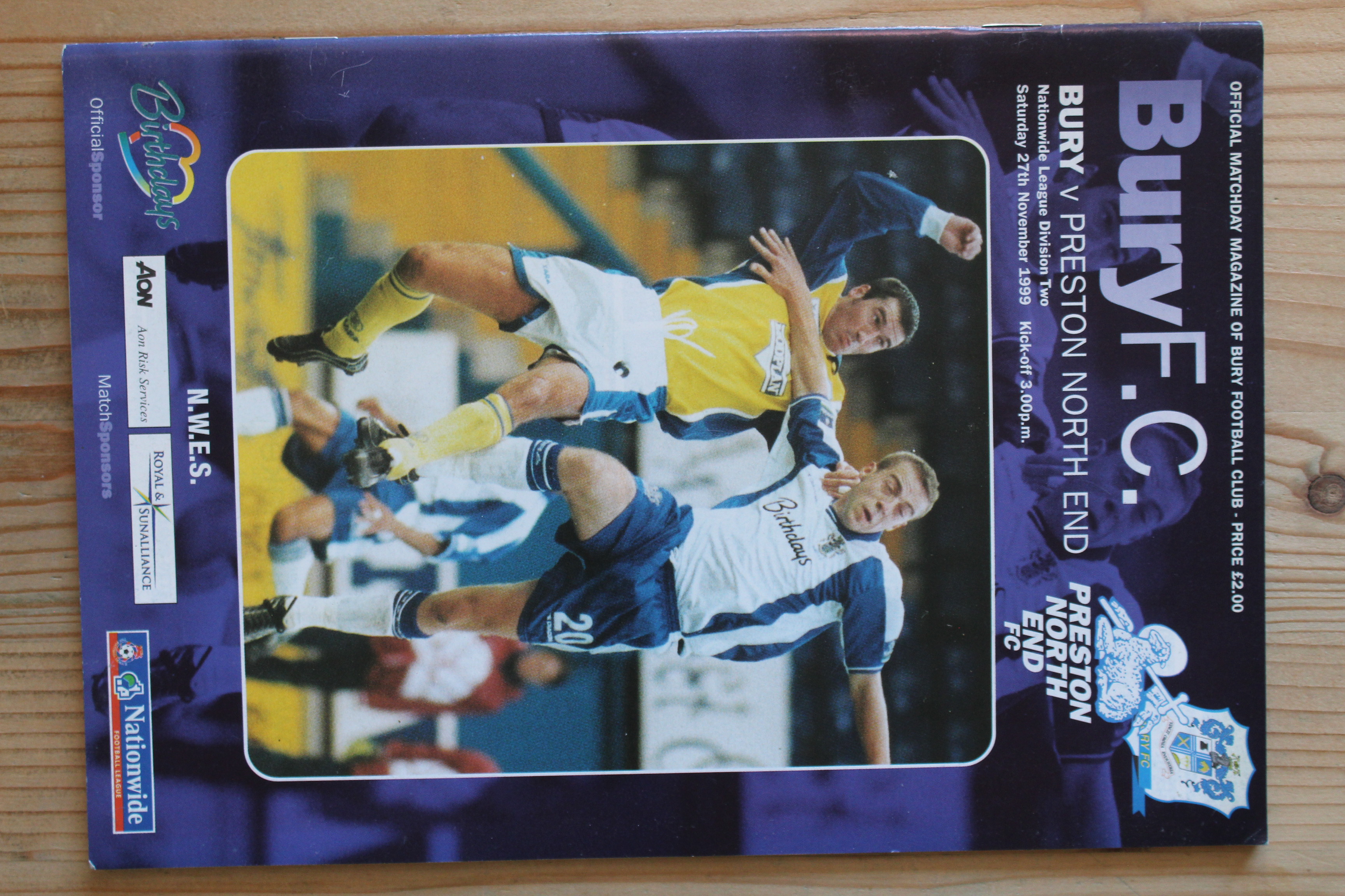 Bury FC v Preston North End FC