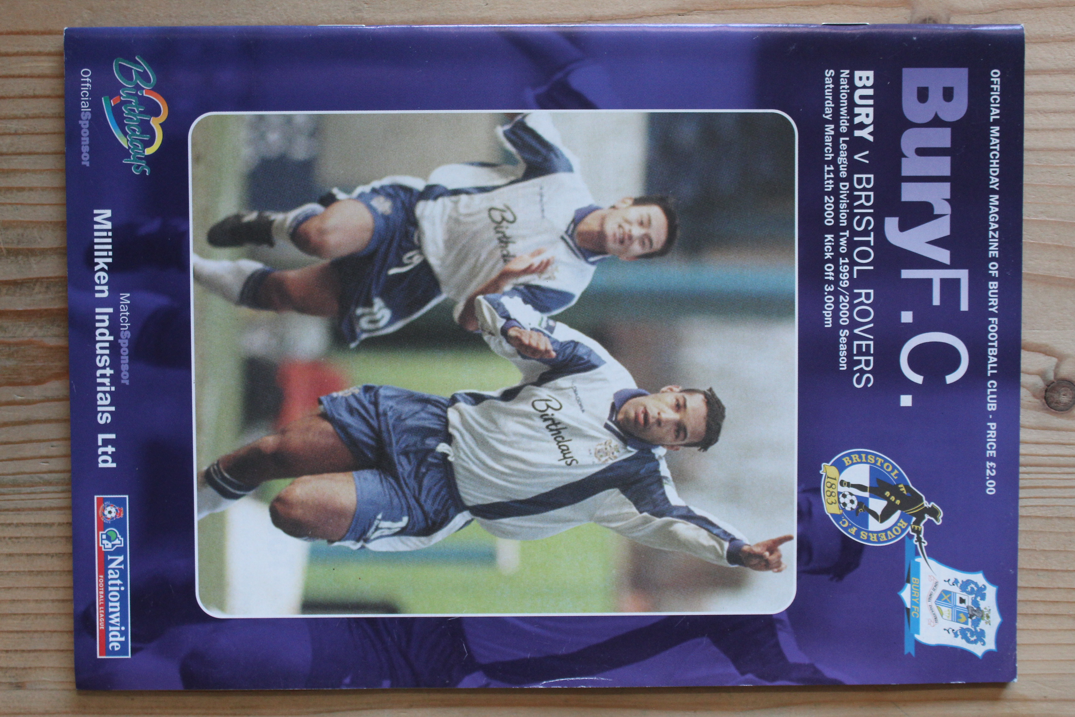 Bury FC v Bristol Rovers FC