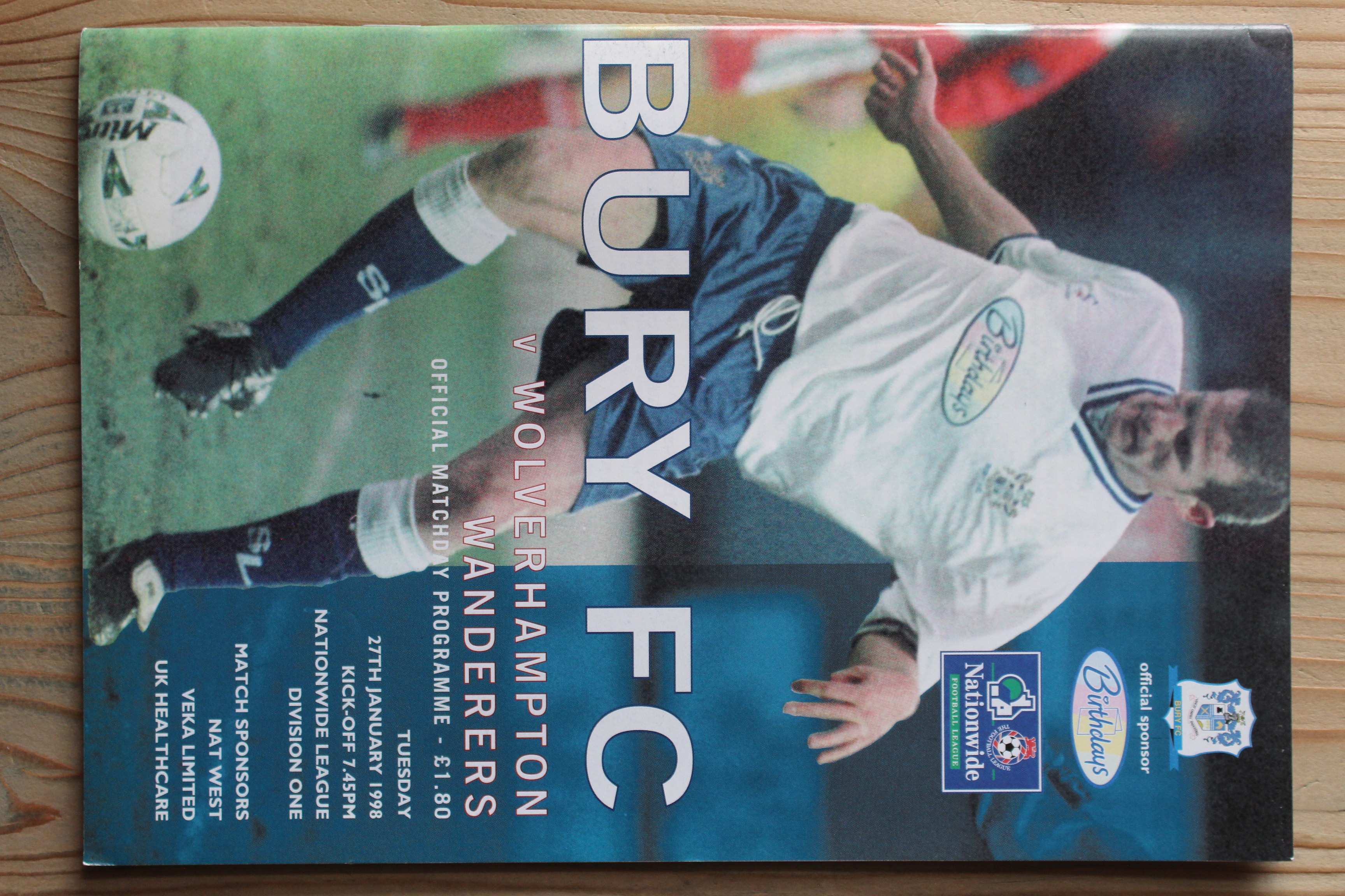 Bury FC v Wolverhampton Wanderers FC