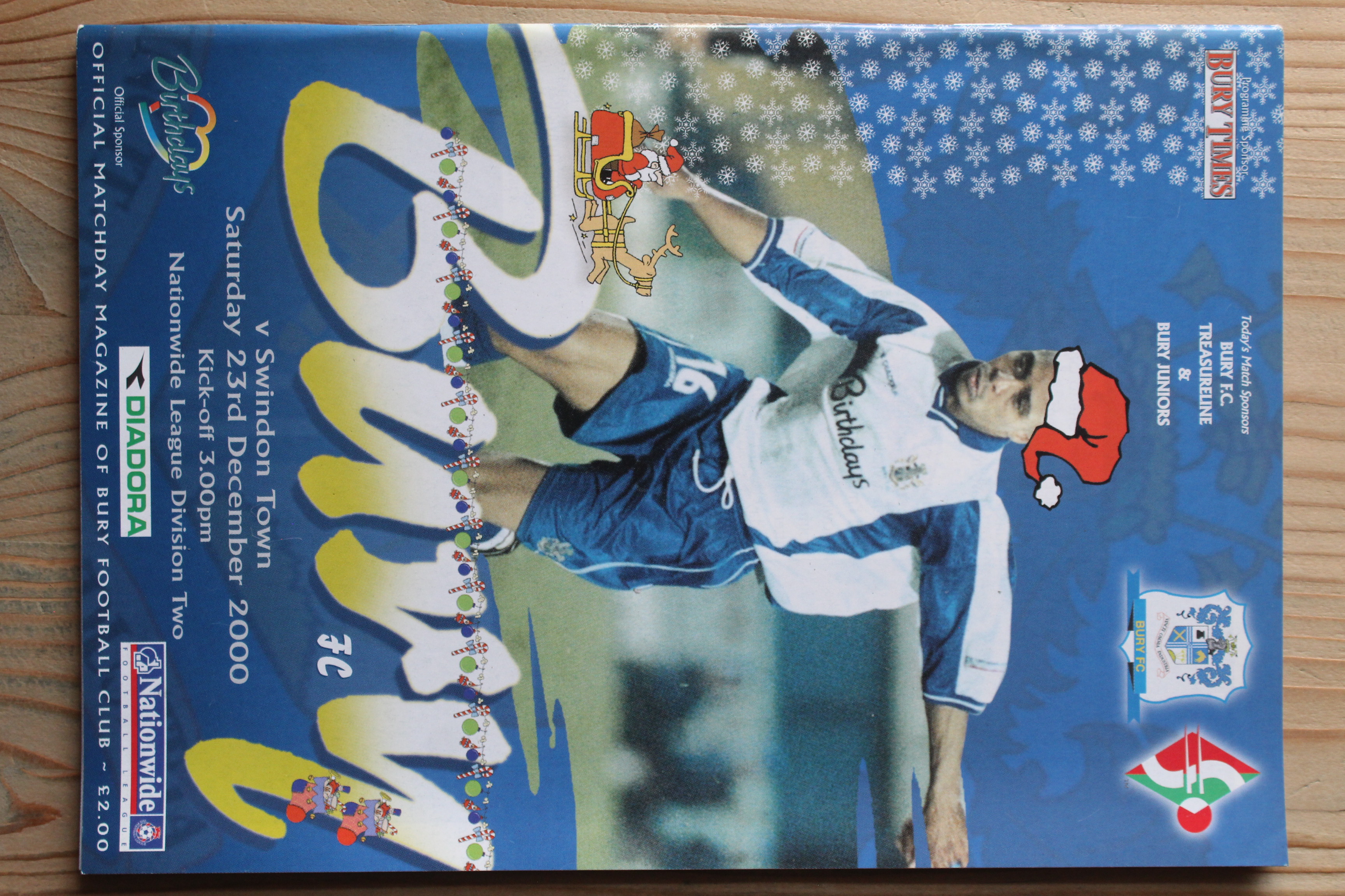 Bury FC v Swindon Town FC