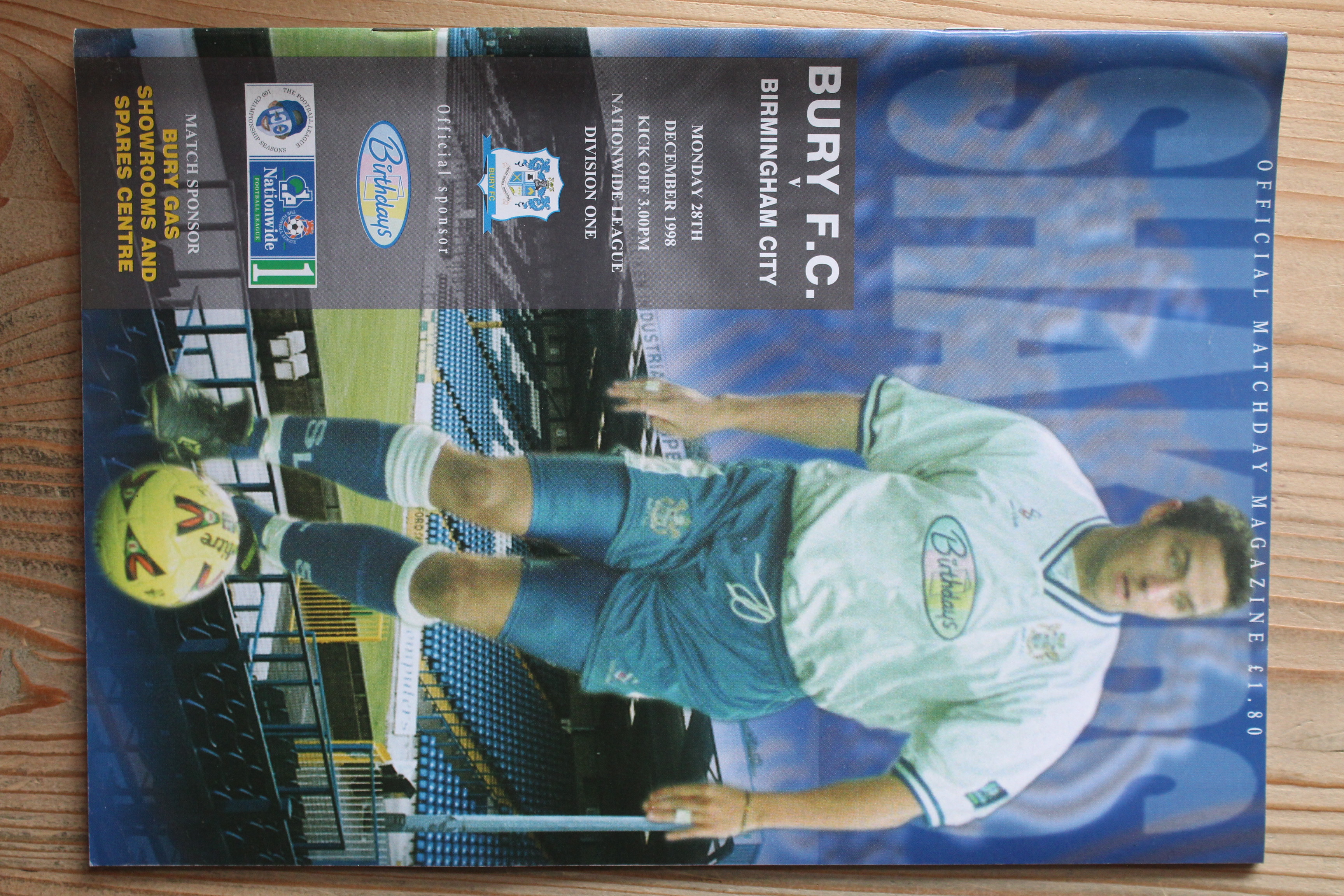 Bury FC v Birmingham City FC