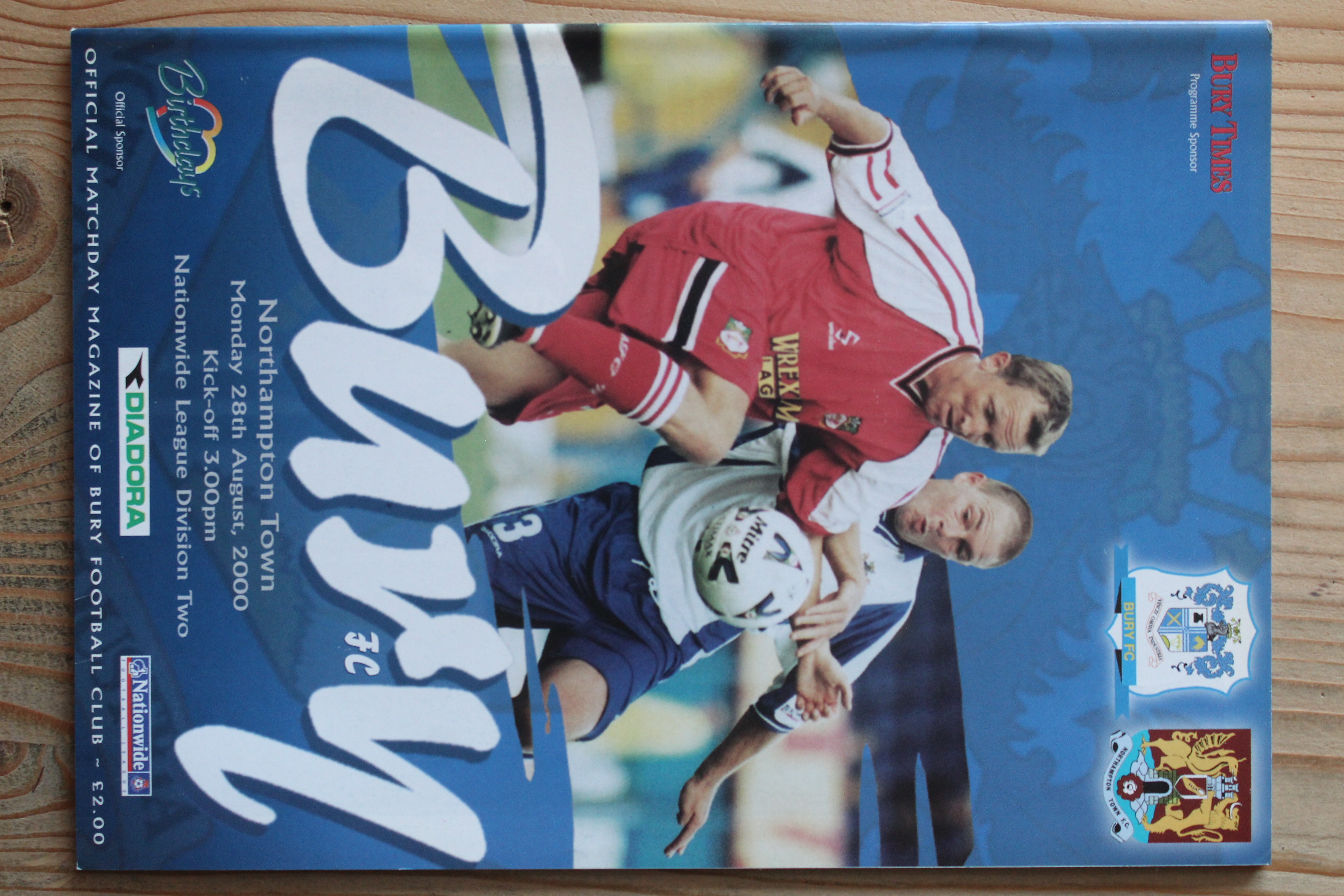 Bury FC v Northampton Town FC