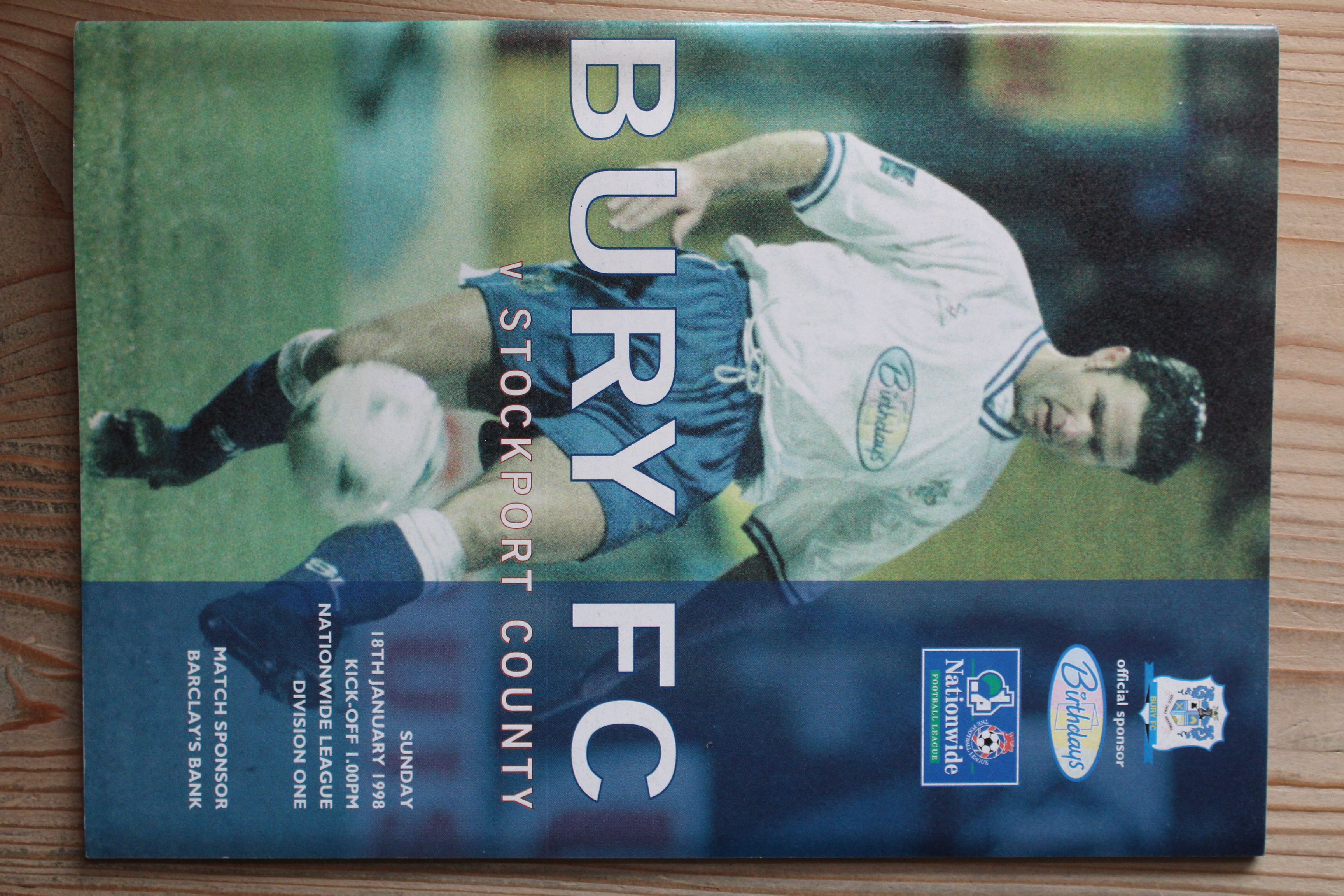 Bury FC v Stockport County FC