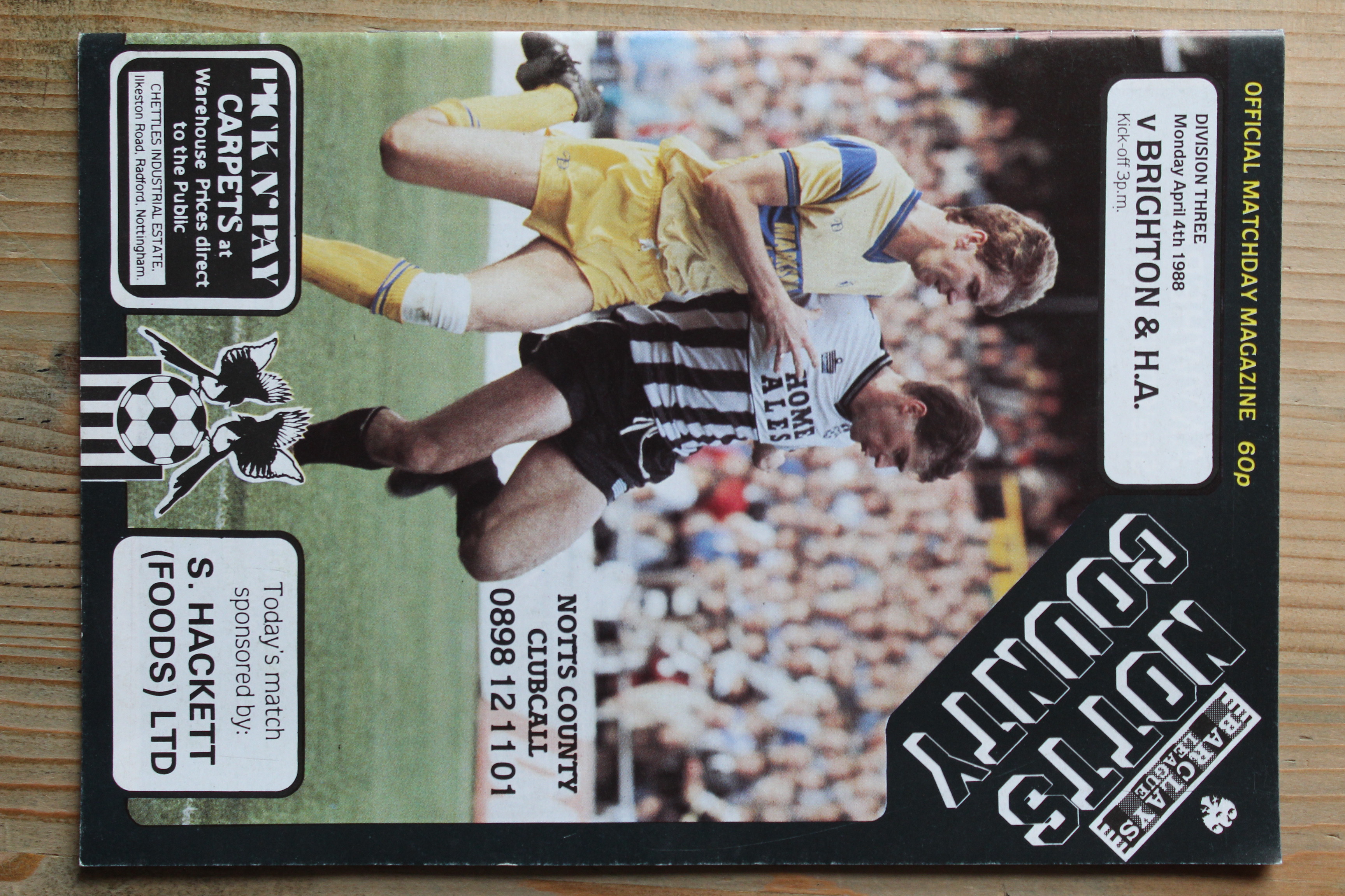 Notts County FC v Brighton & Hove Albion FC