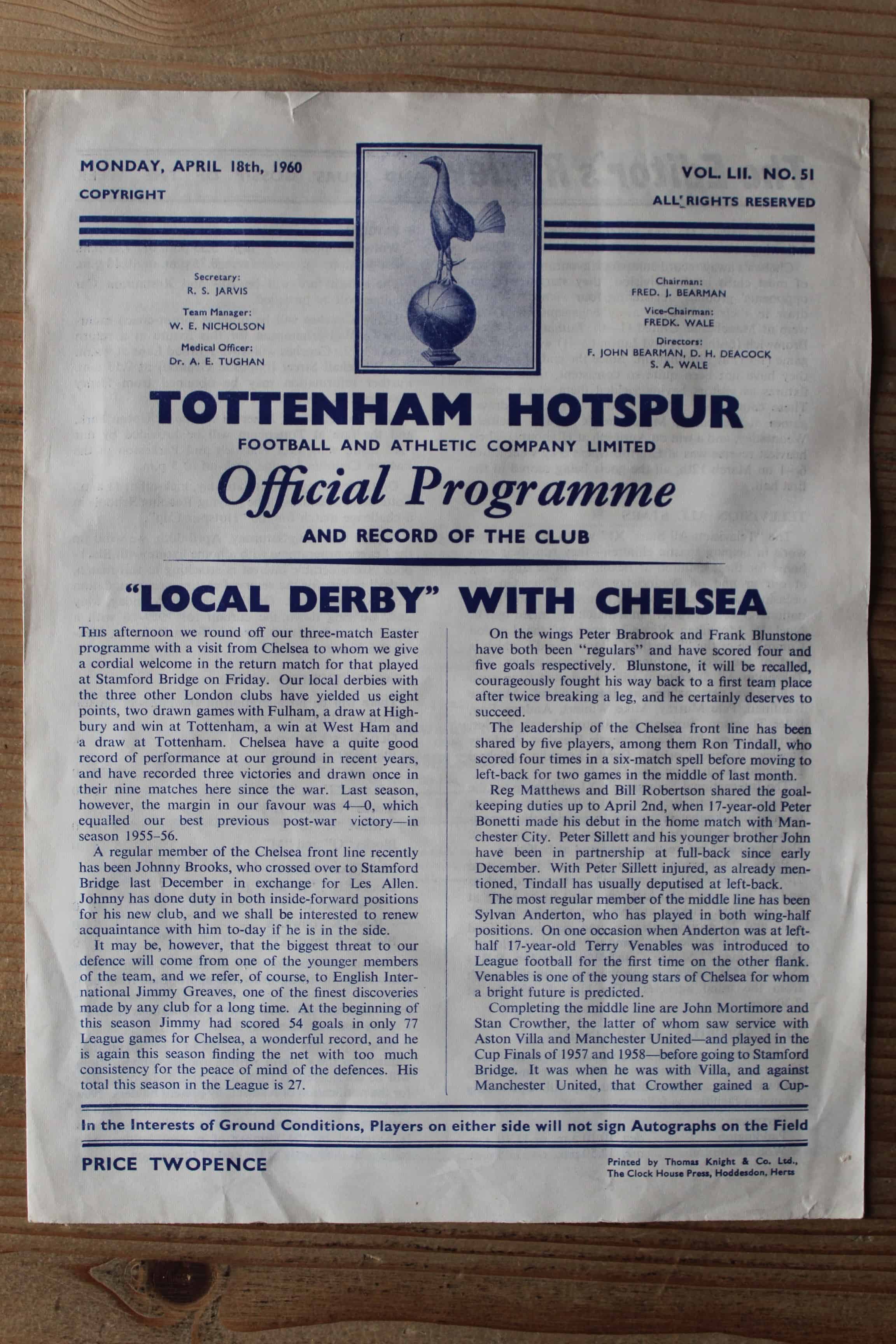 Tottenham Hotspur FC v Chelsea FC