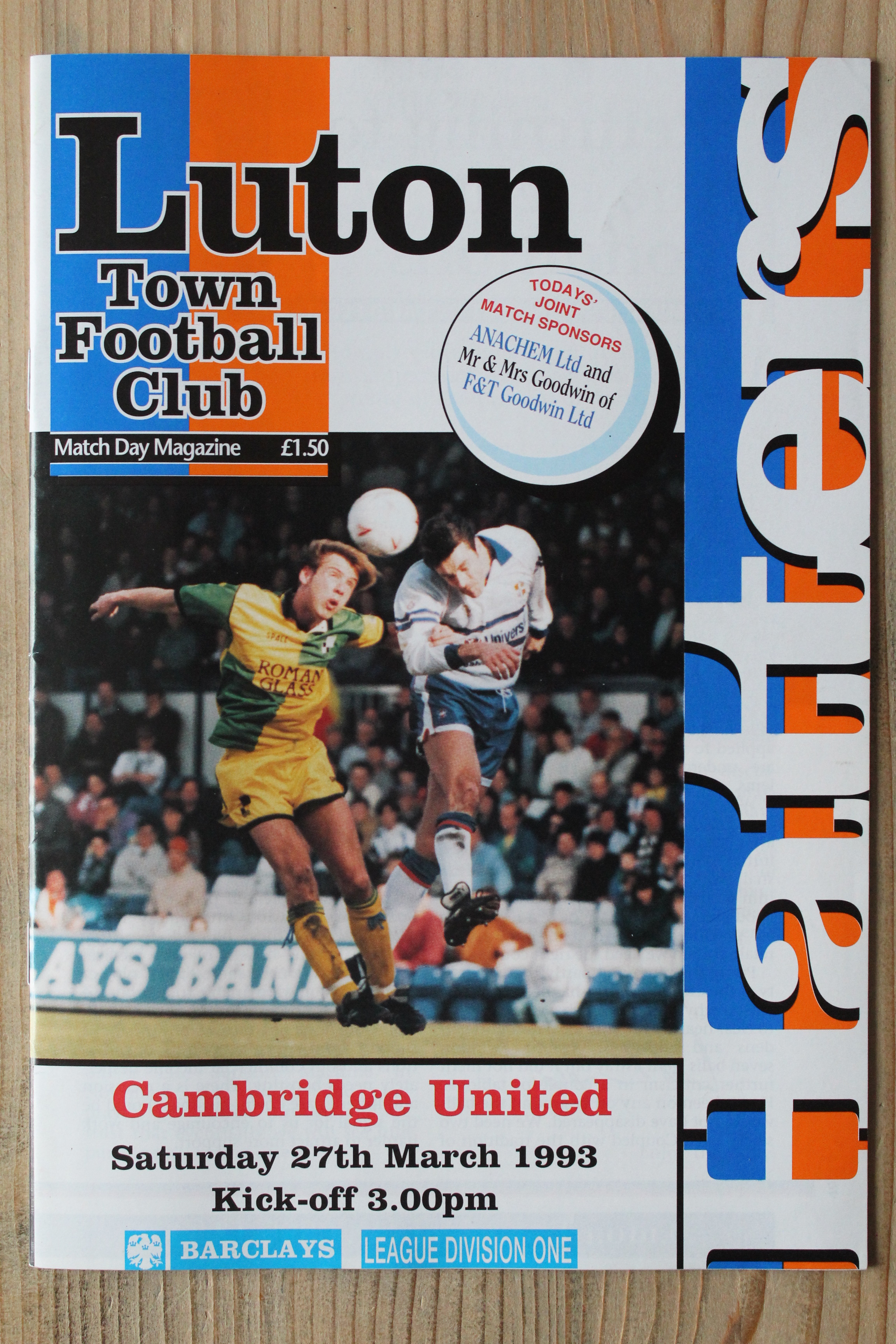 Luton Town FC v Cambridge United FC