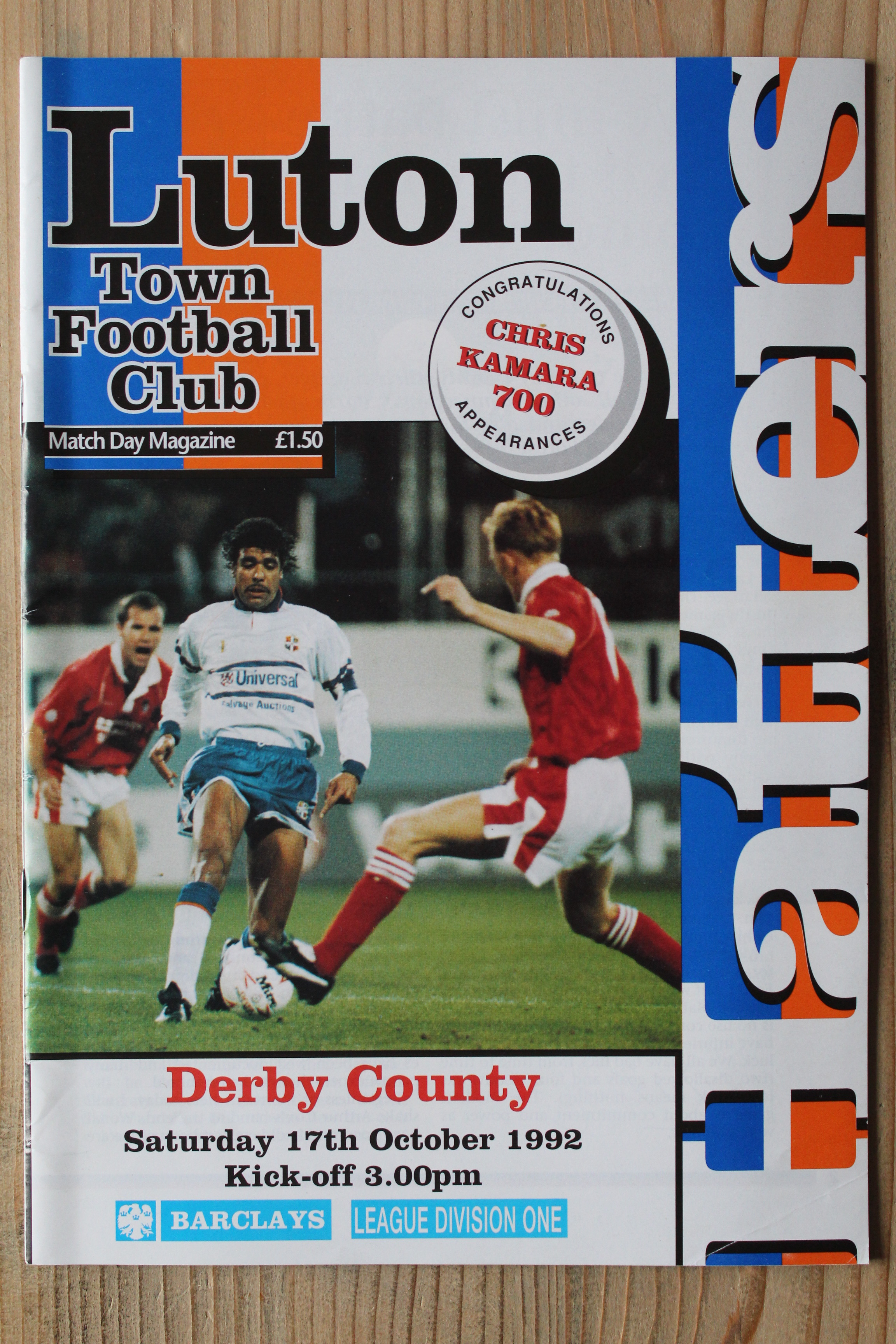 Luton Town FC v Derby County FC