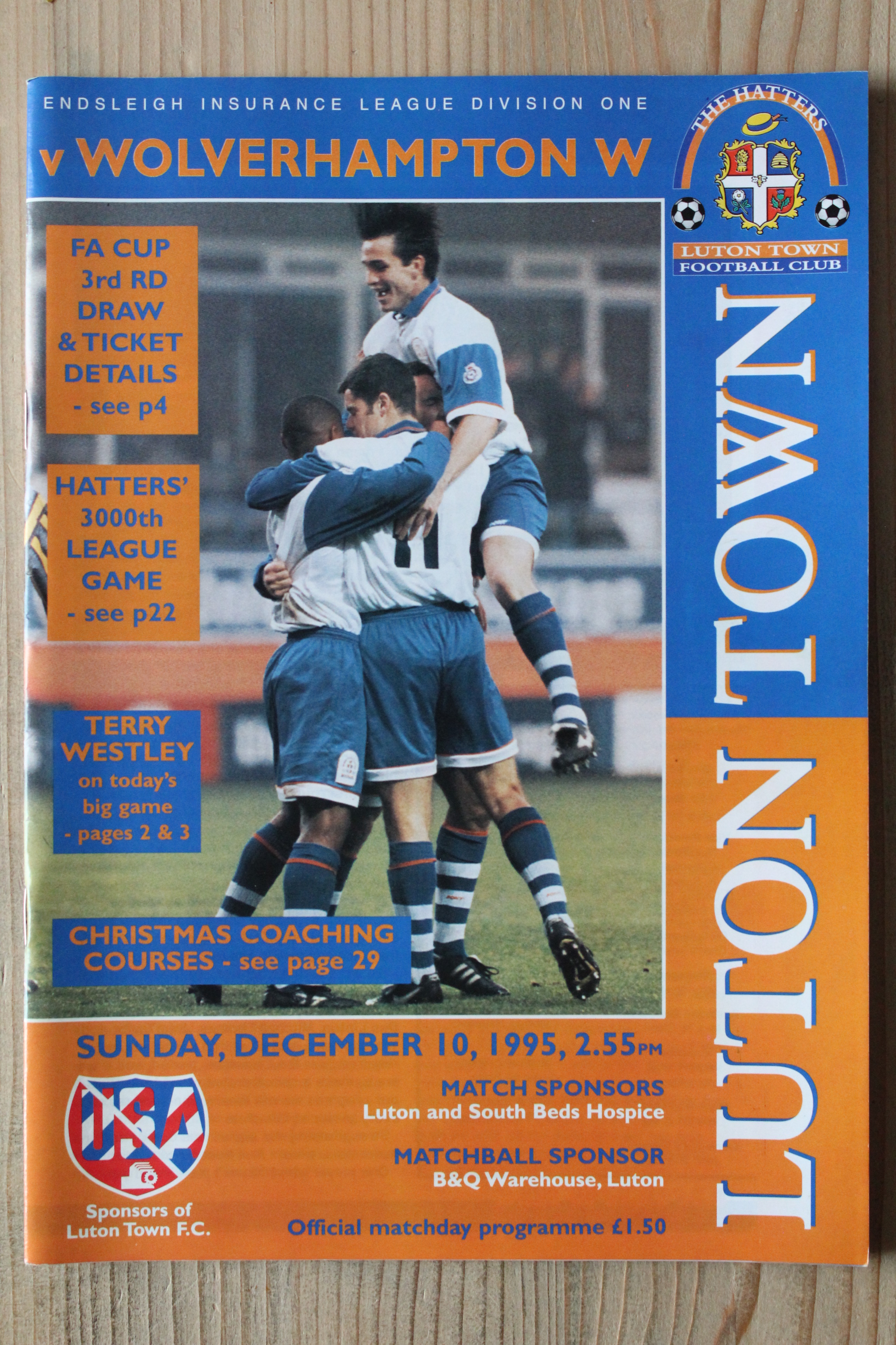 Luton Town FC v Wolverhampton Wanderers FC