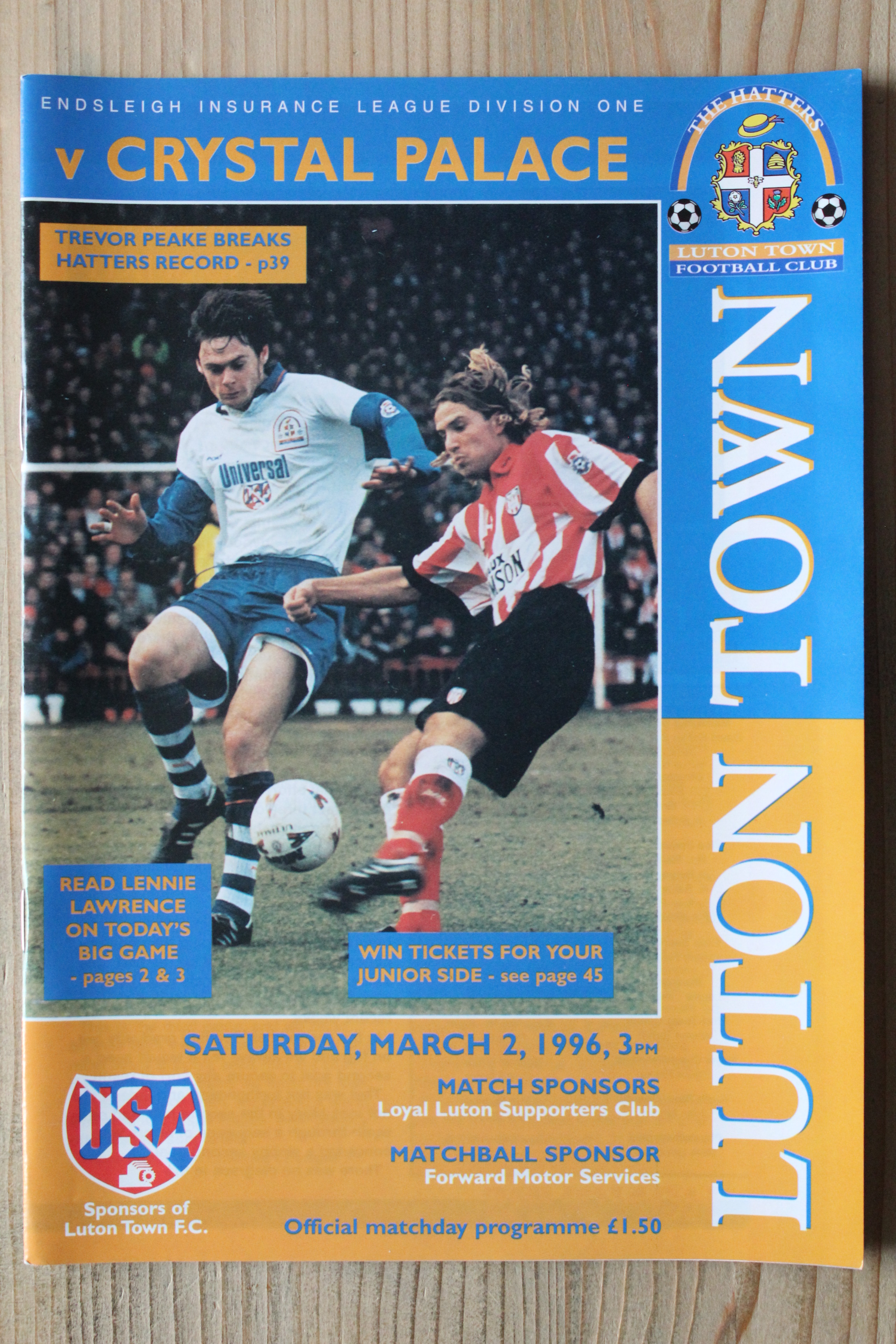 Luton Town FC v Crystal Palace FC