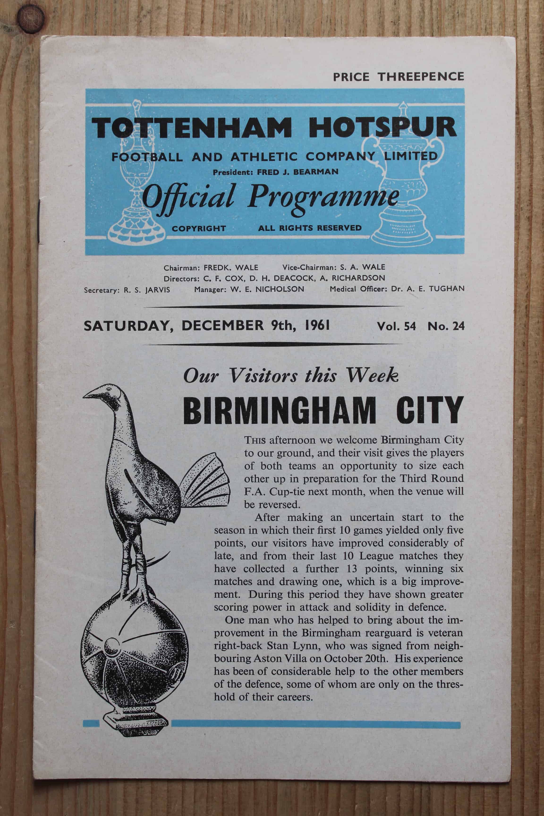 Tottenham Hotspur FC v Birmingham City FC