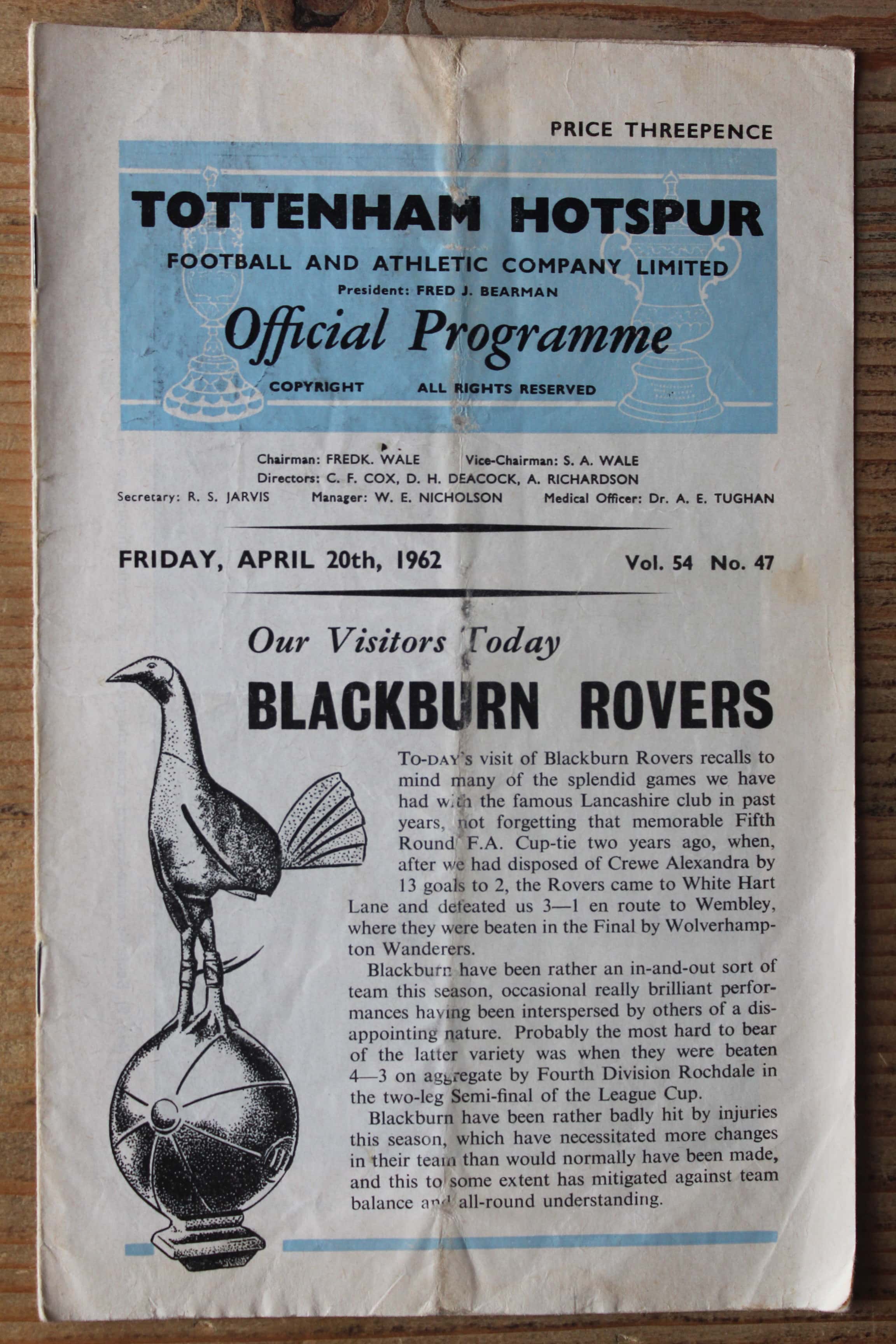Tottenham Hotspur FC v Blackburn Rovers FC