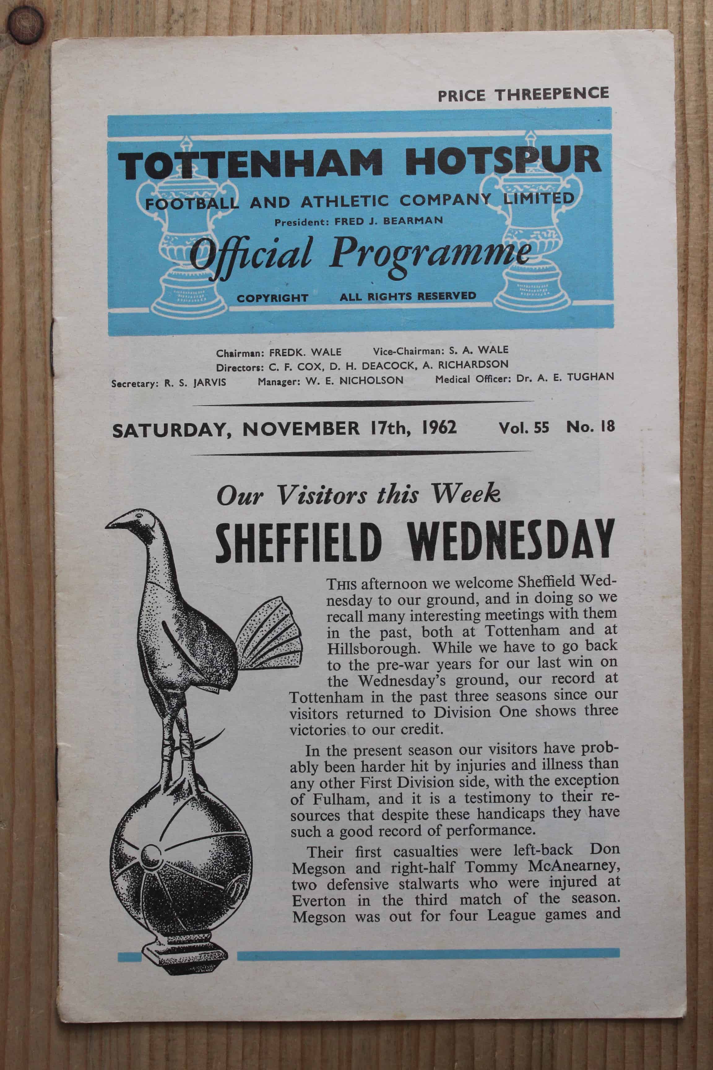 Tottenham Hotspur FC v Sheffield Wednesday FC 