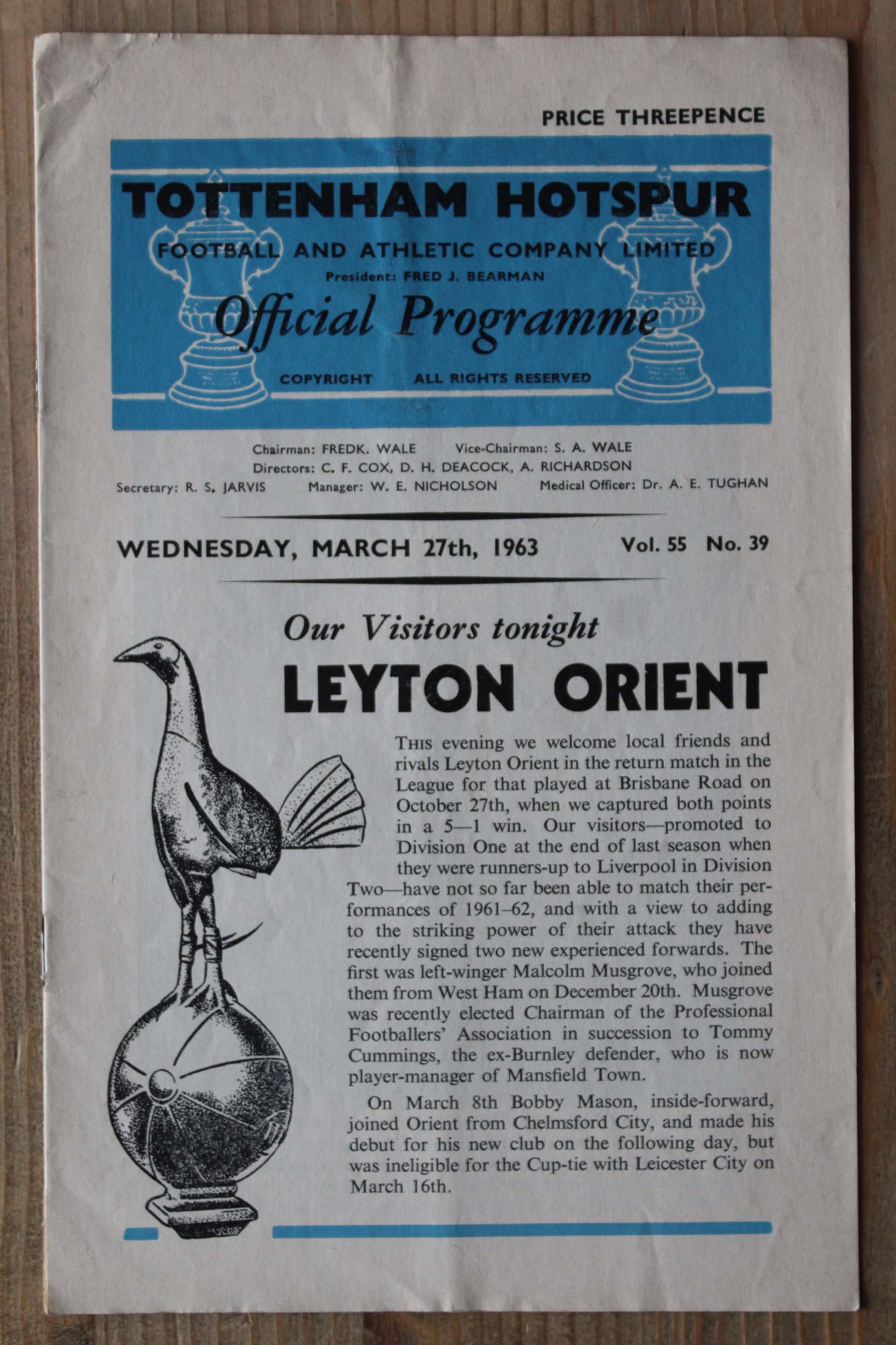 Tottenham Hotspur FC v Leyton Orient FC