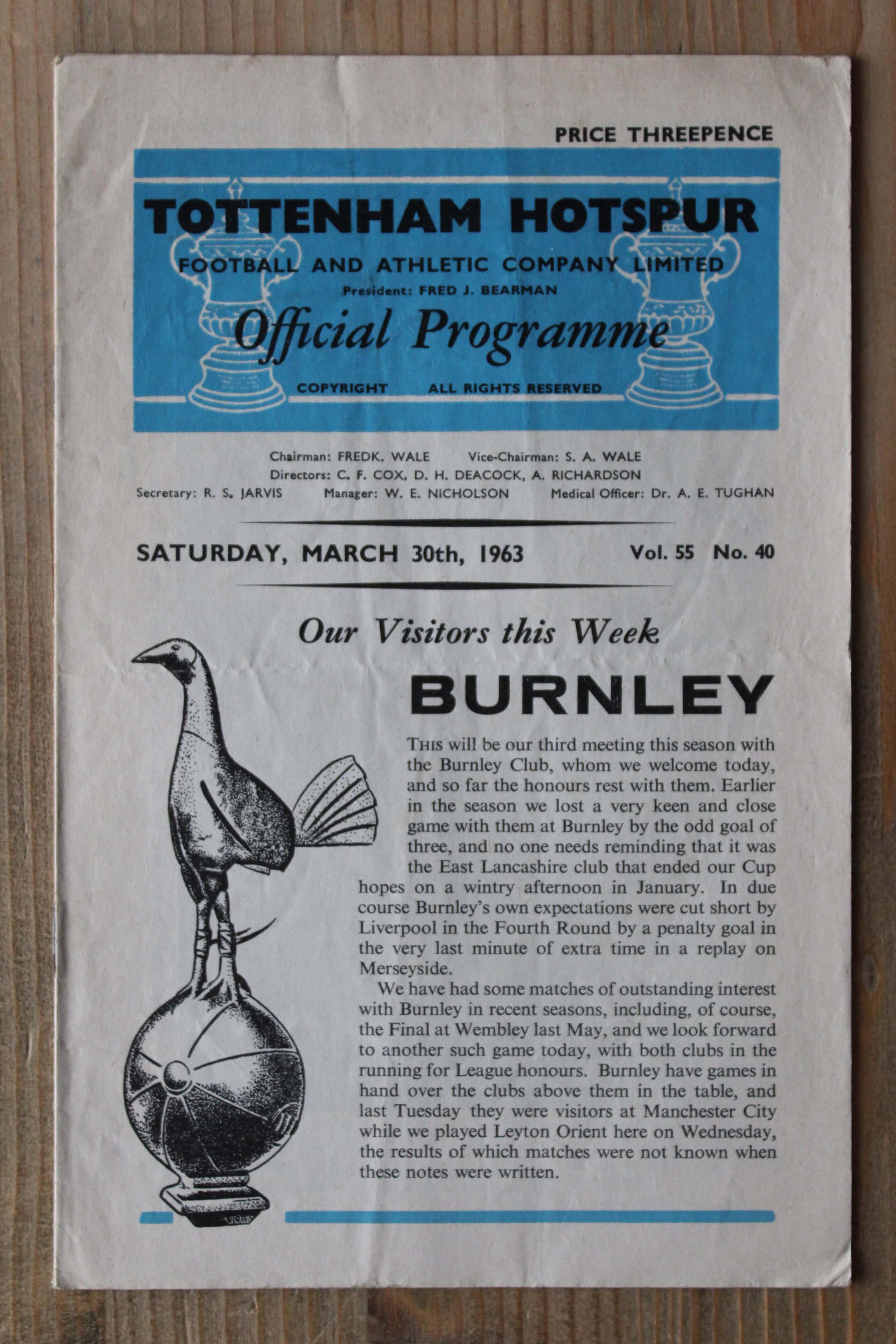 Tottenham Hotspur FC v Burnley FC