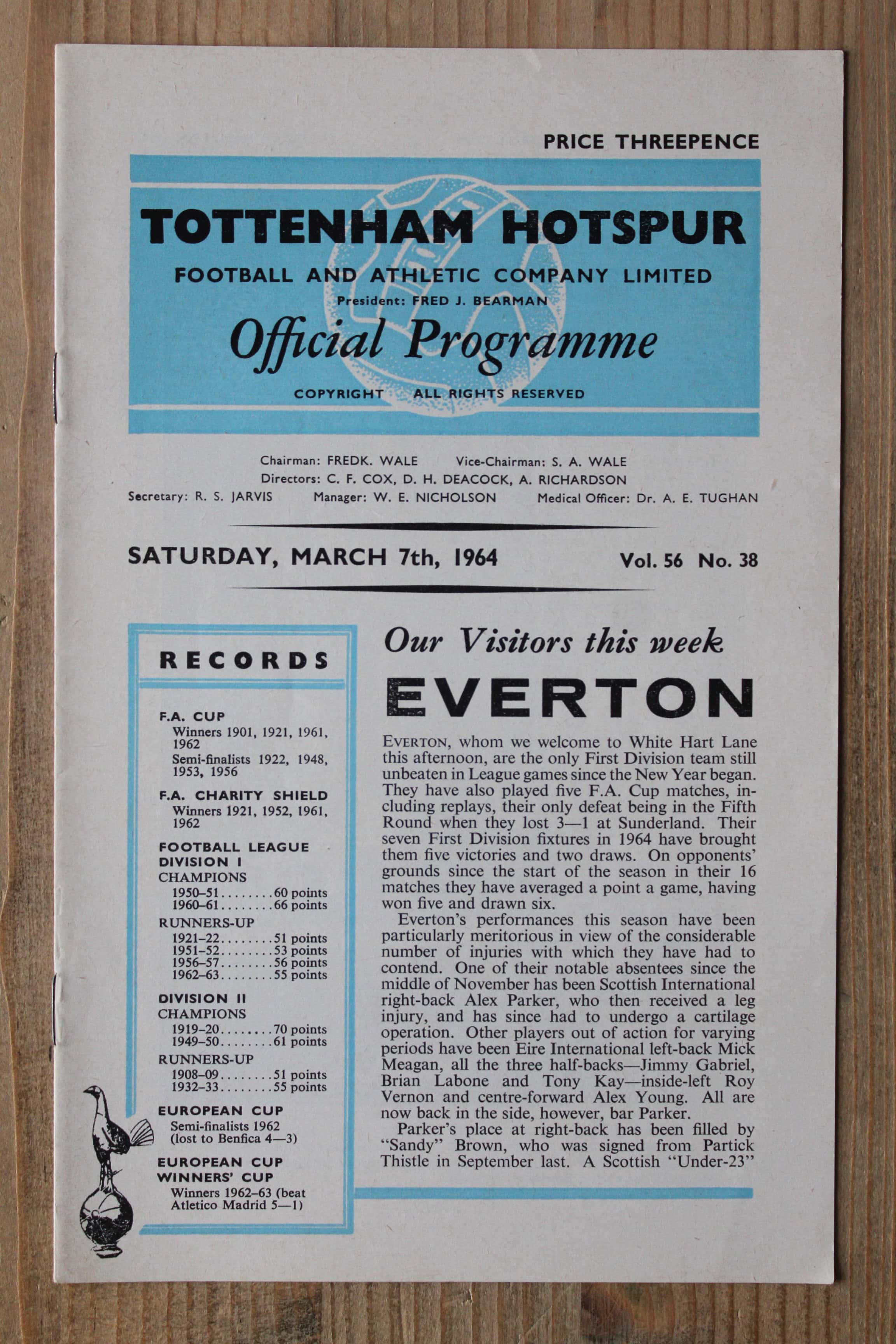 Tottenham Hotspur FC v Everton FC