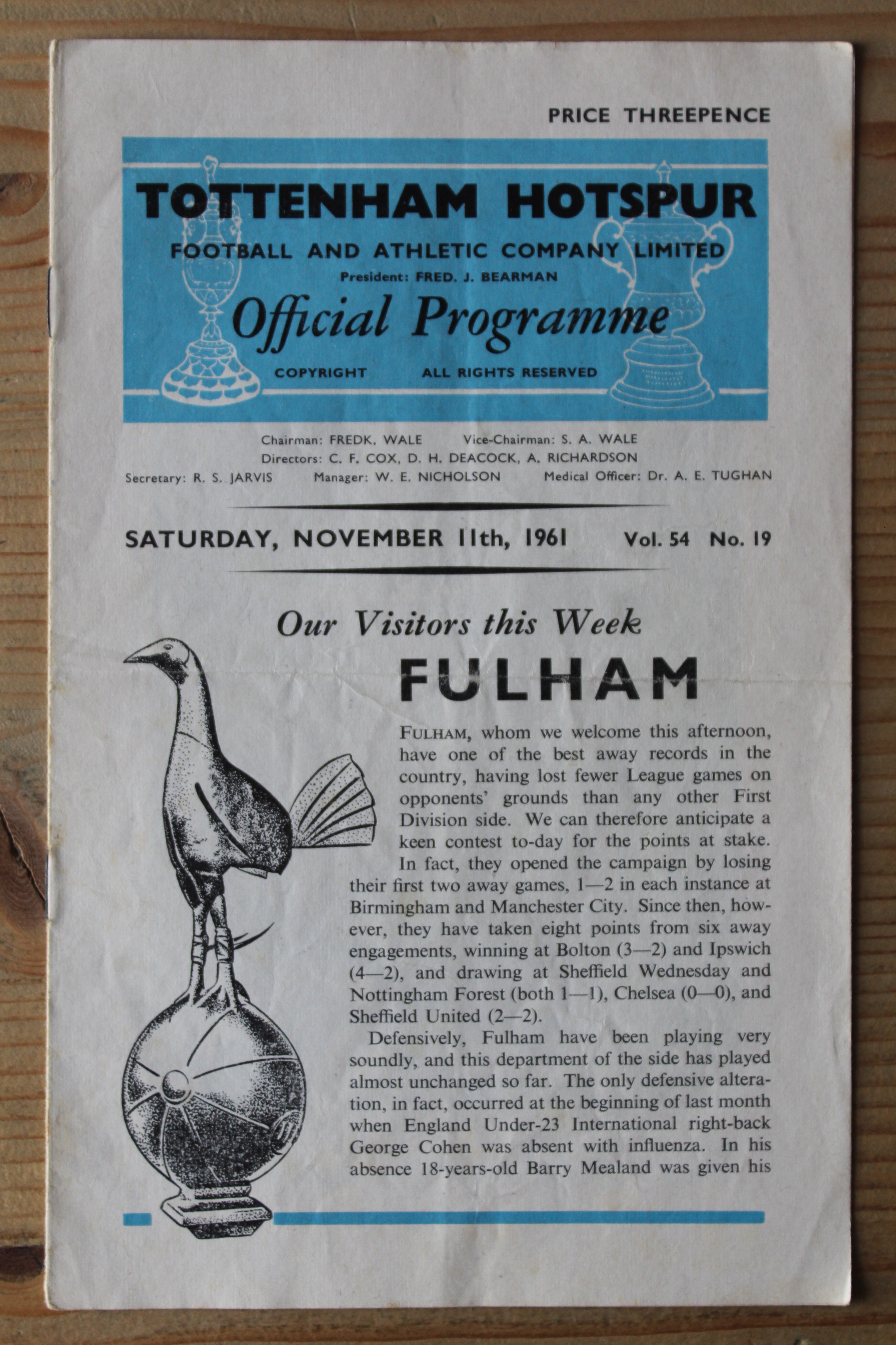 Tottenham Hotspur FC v Fulham FC