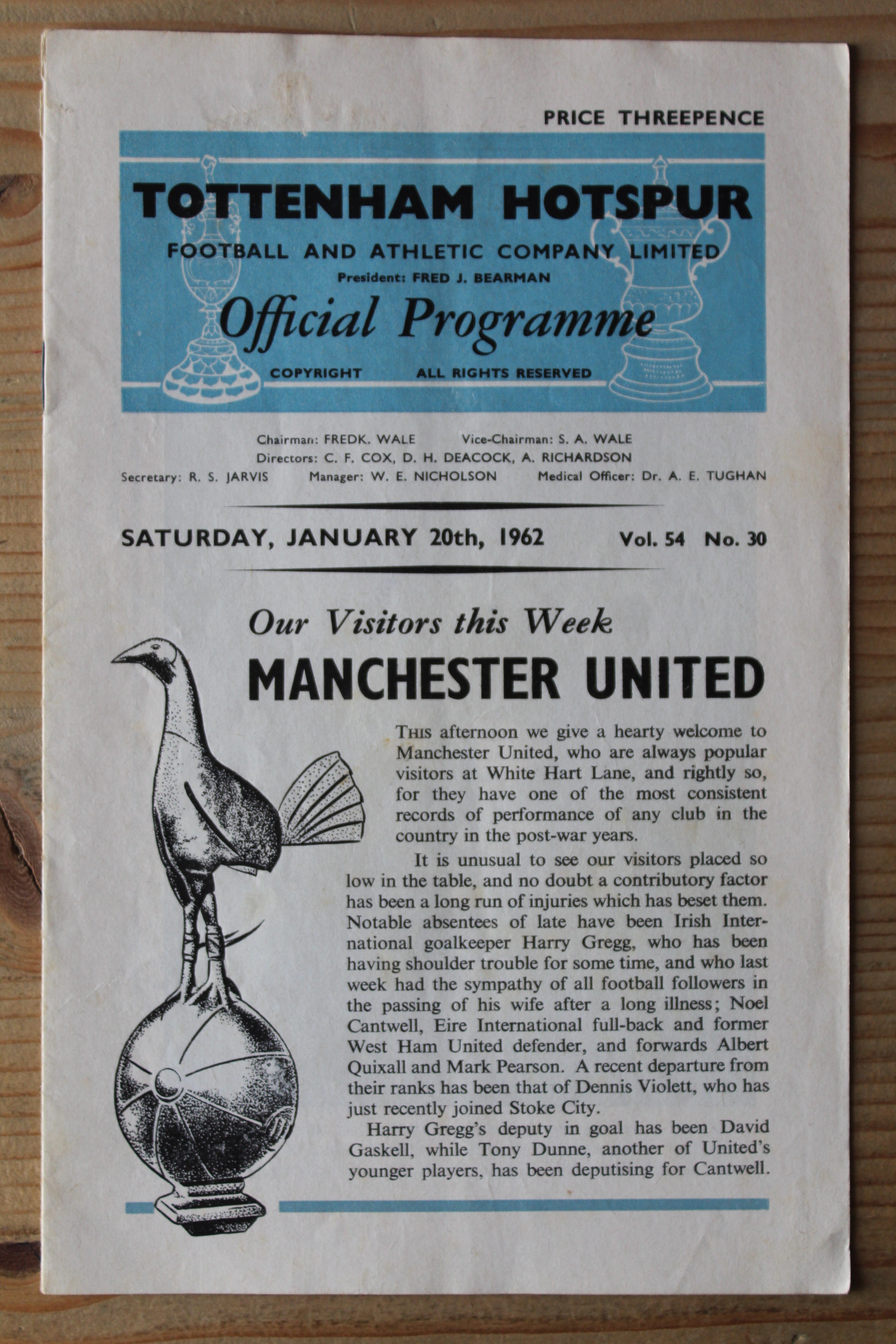 Tottenham Hotspur FC v Manchester United FC