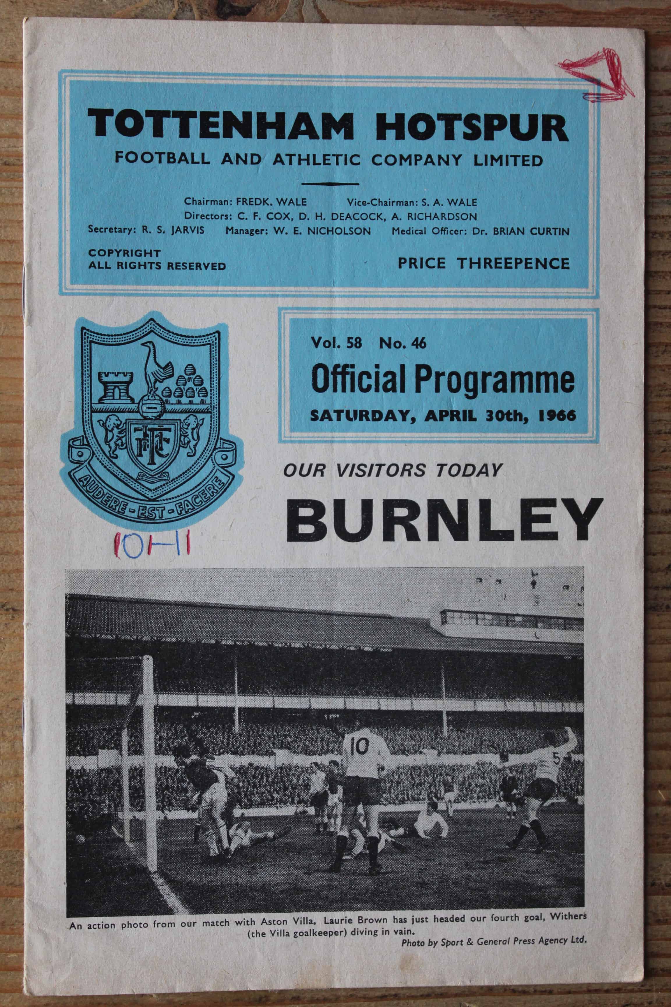 Tottenham Hotspur FC v Burnley FC