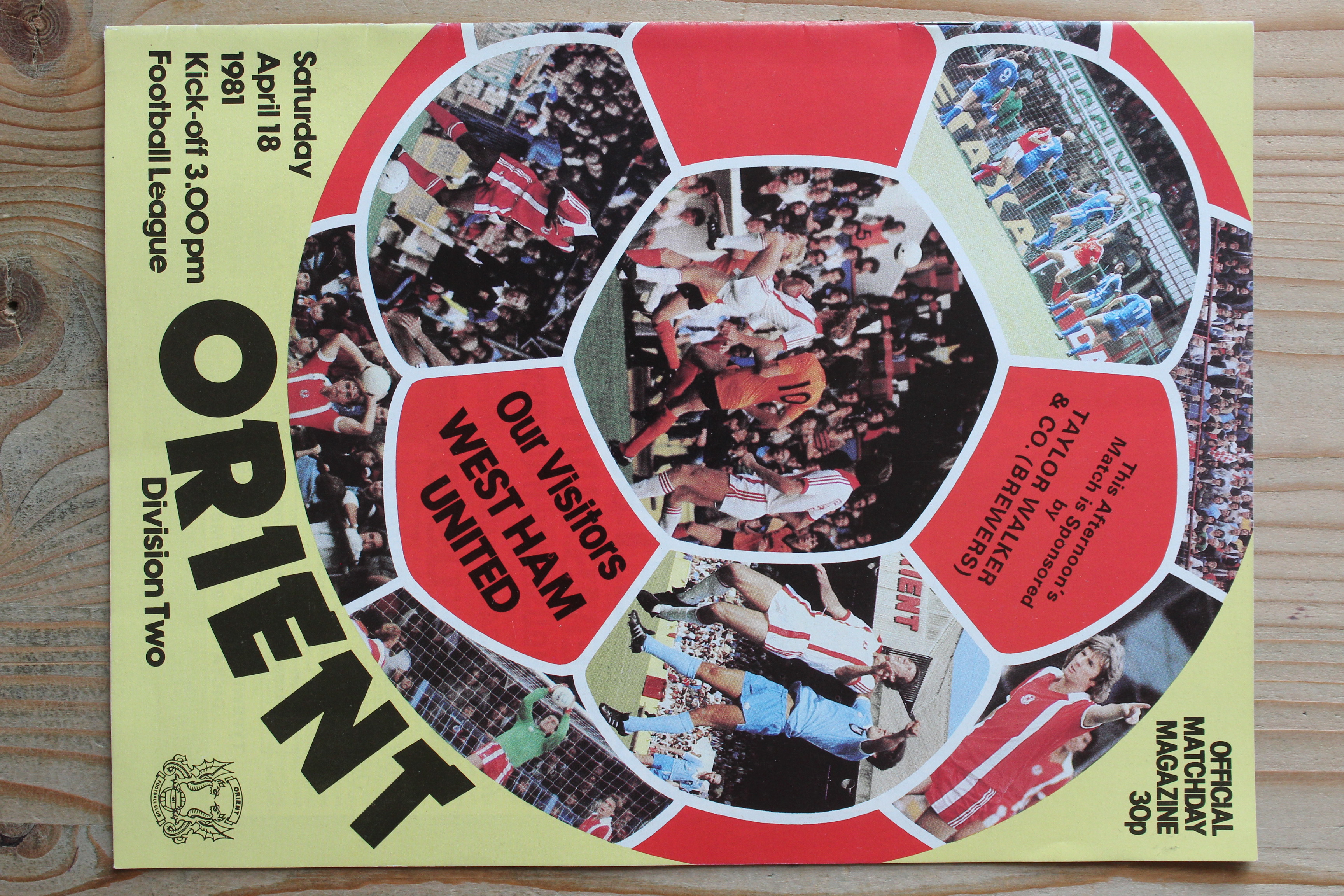 Orient v West Ham United FC