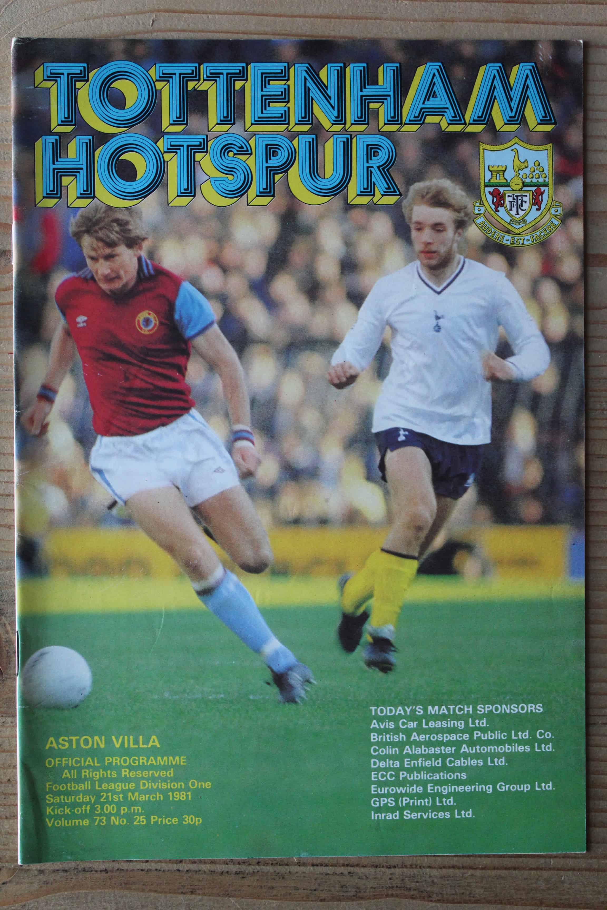 Tottenham Hotspur FC v Aston Villa FC