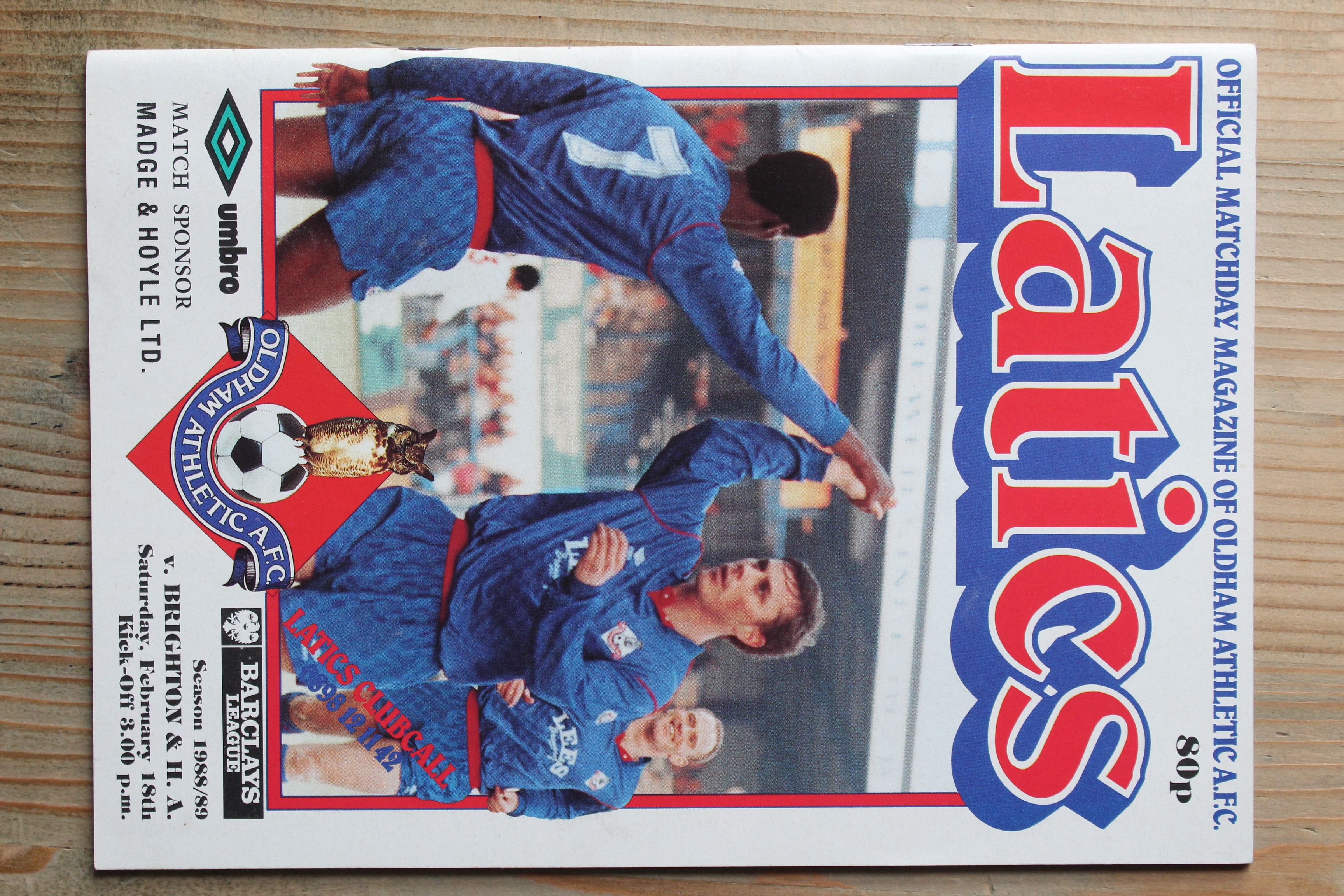 Oldham Athletic FC v Brighton & Hove Albion FC