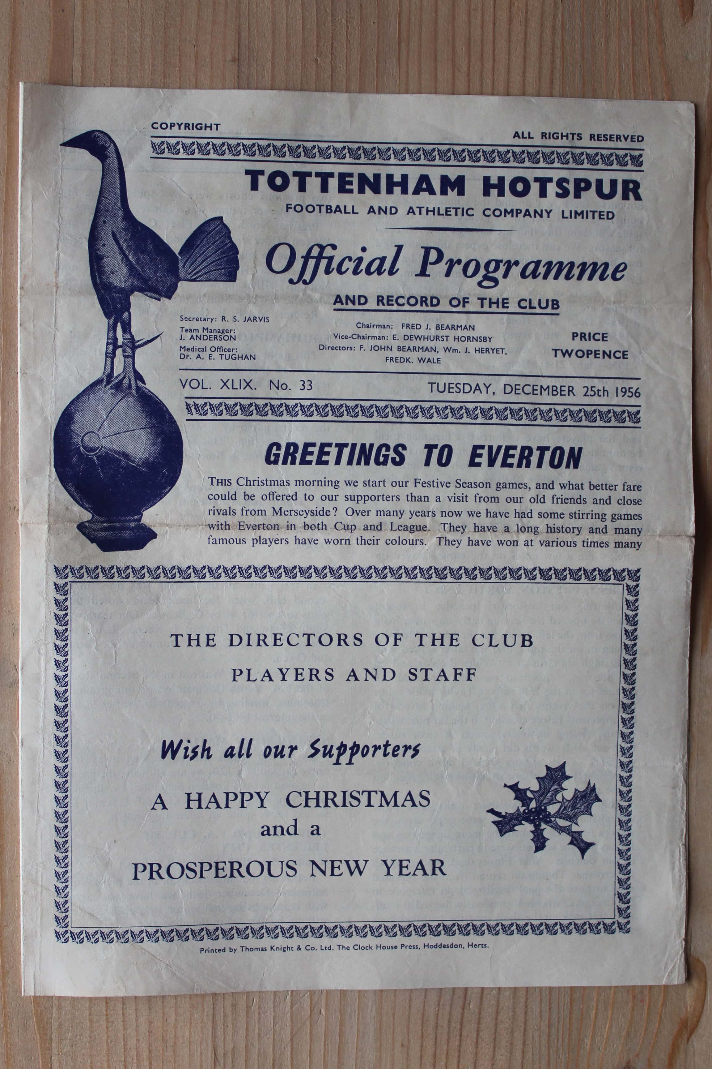 Tottenham Hotspur FC v Everton FC