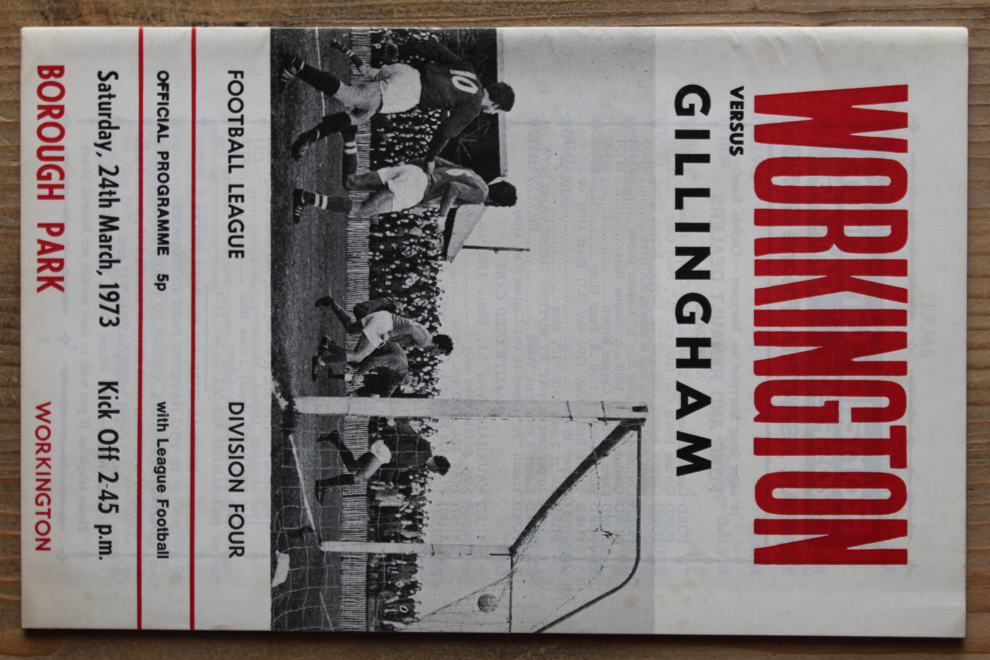 Workington v Gillingham FC