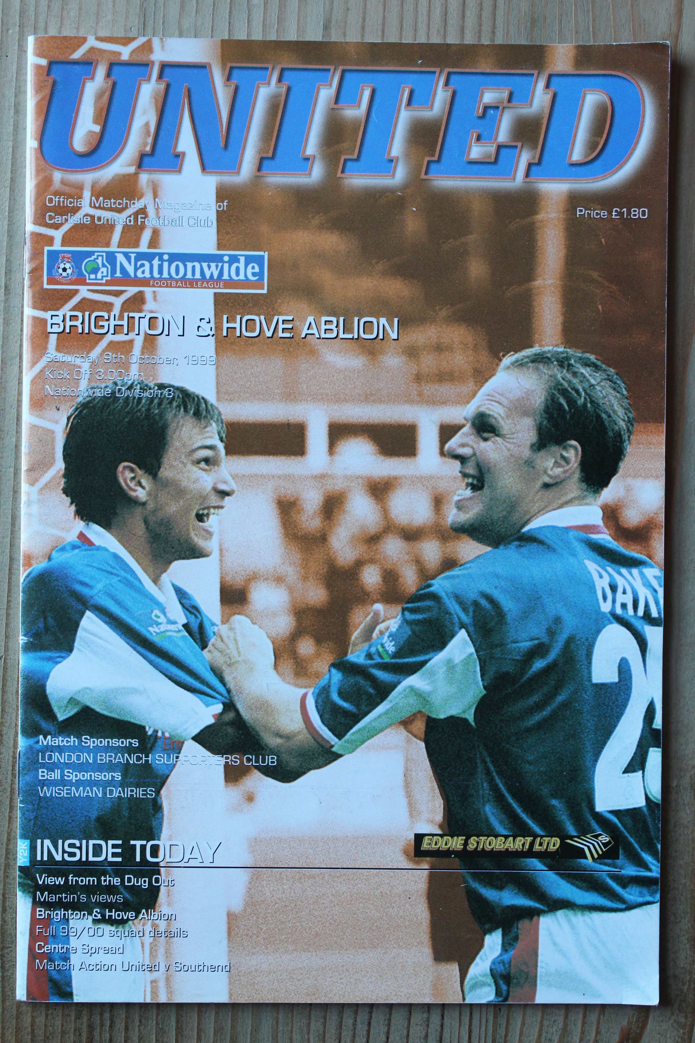 Carlisle United FC v Brighton & Hove Albion FC