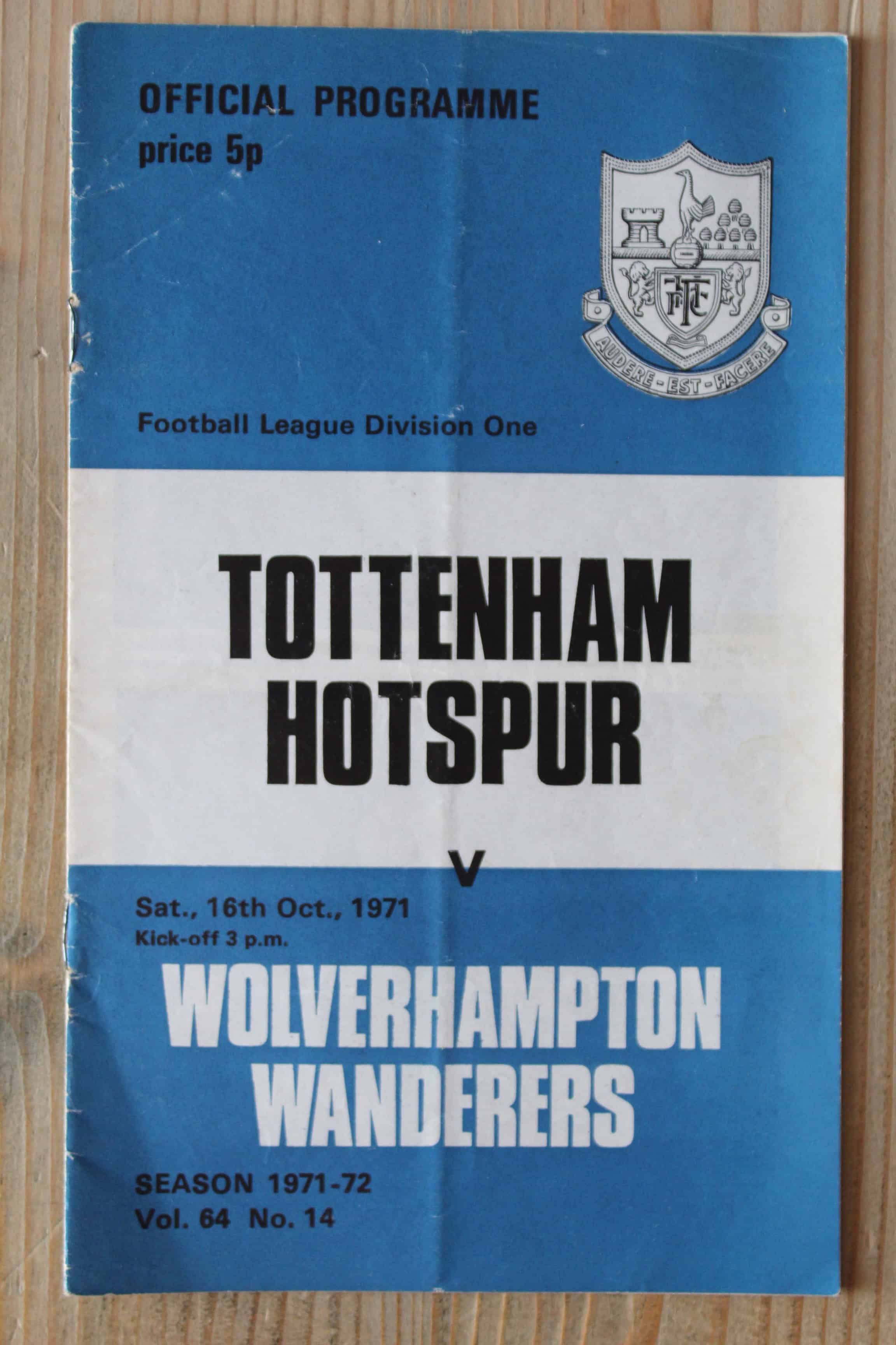 Tottenham Hotspur FC v Wolverhampton Wanderers FC