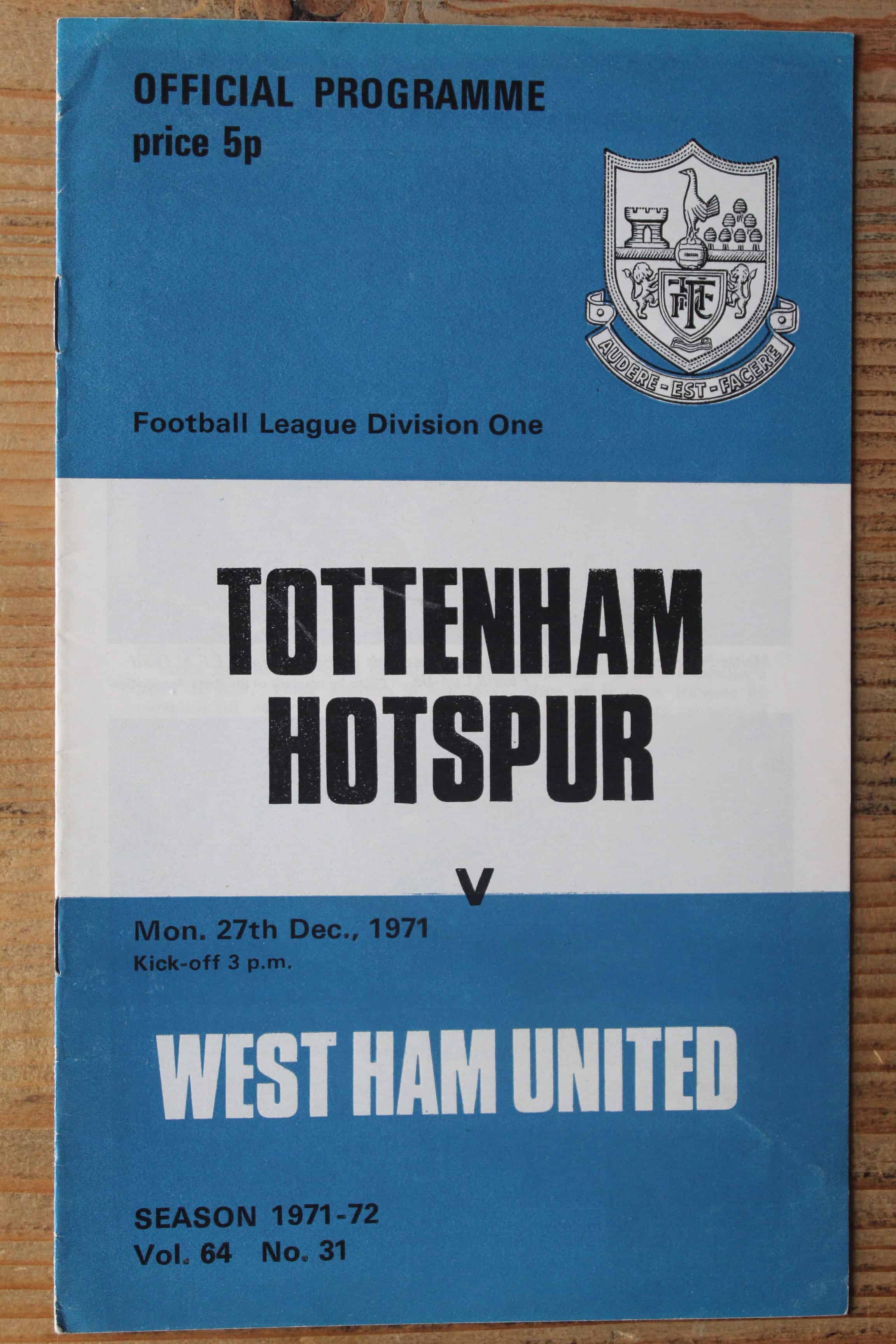 Tottenham Hotspur FC v West Ham United FC