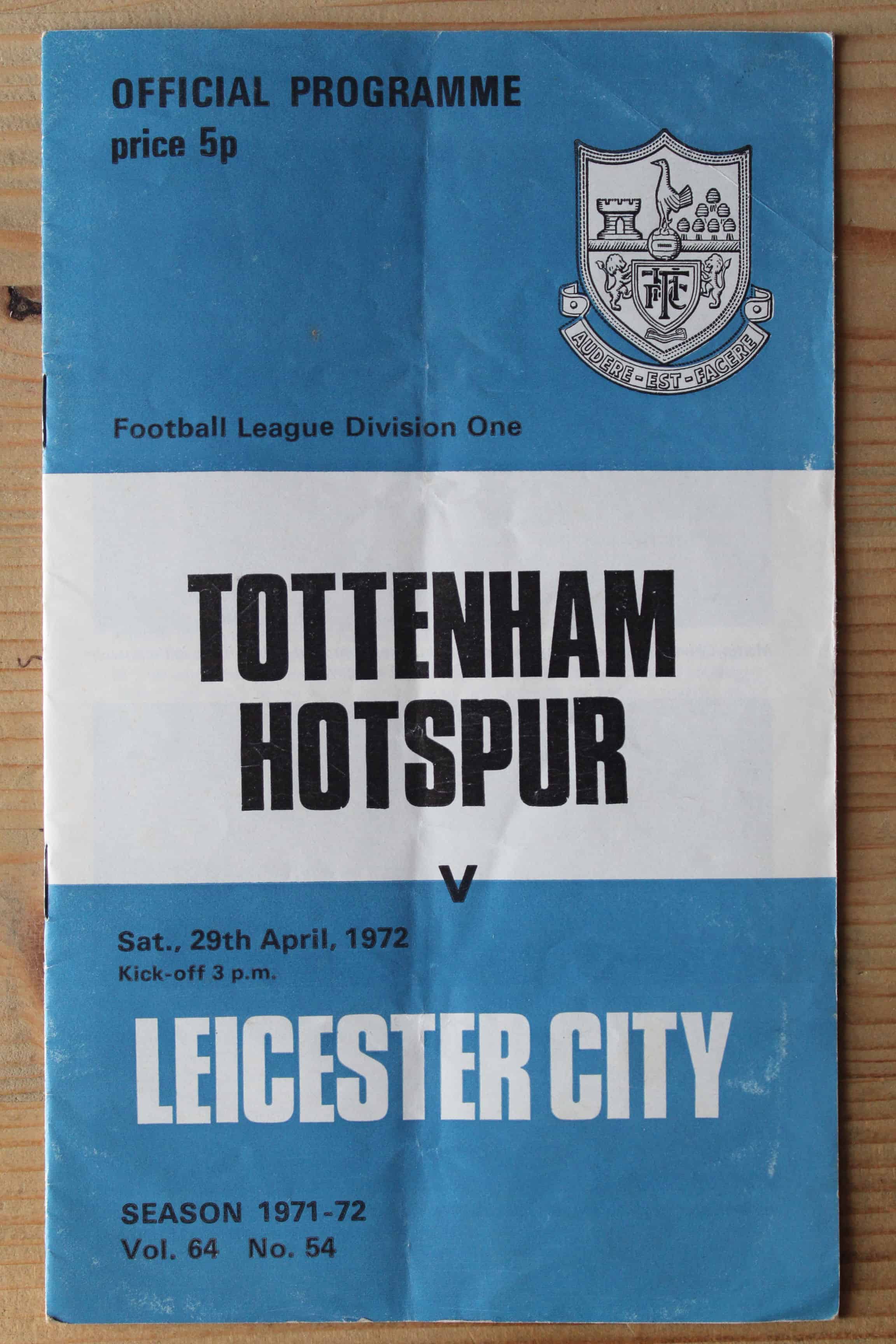 Tottenham Hotspur FC v Leicester City FC