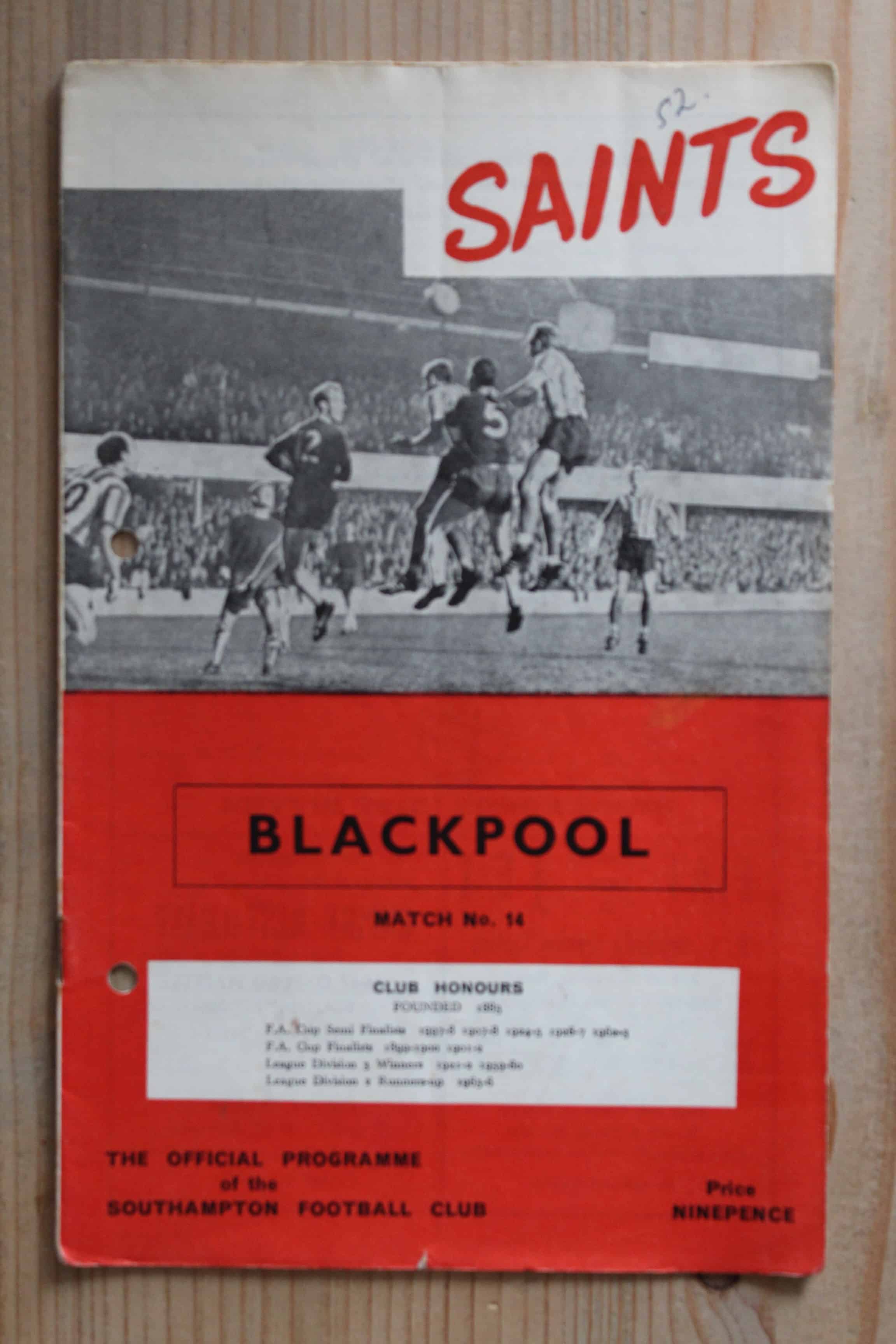 Southampton FC v Blackpool FC