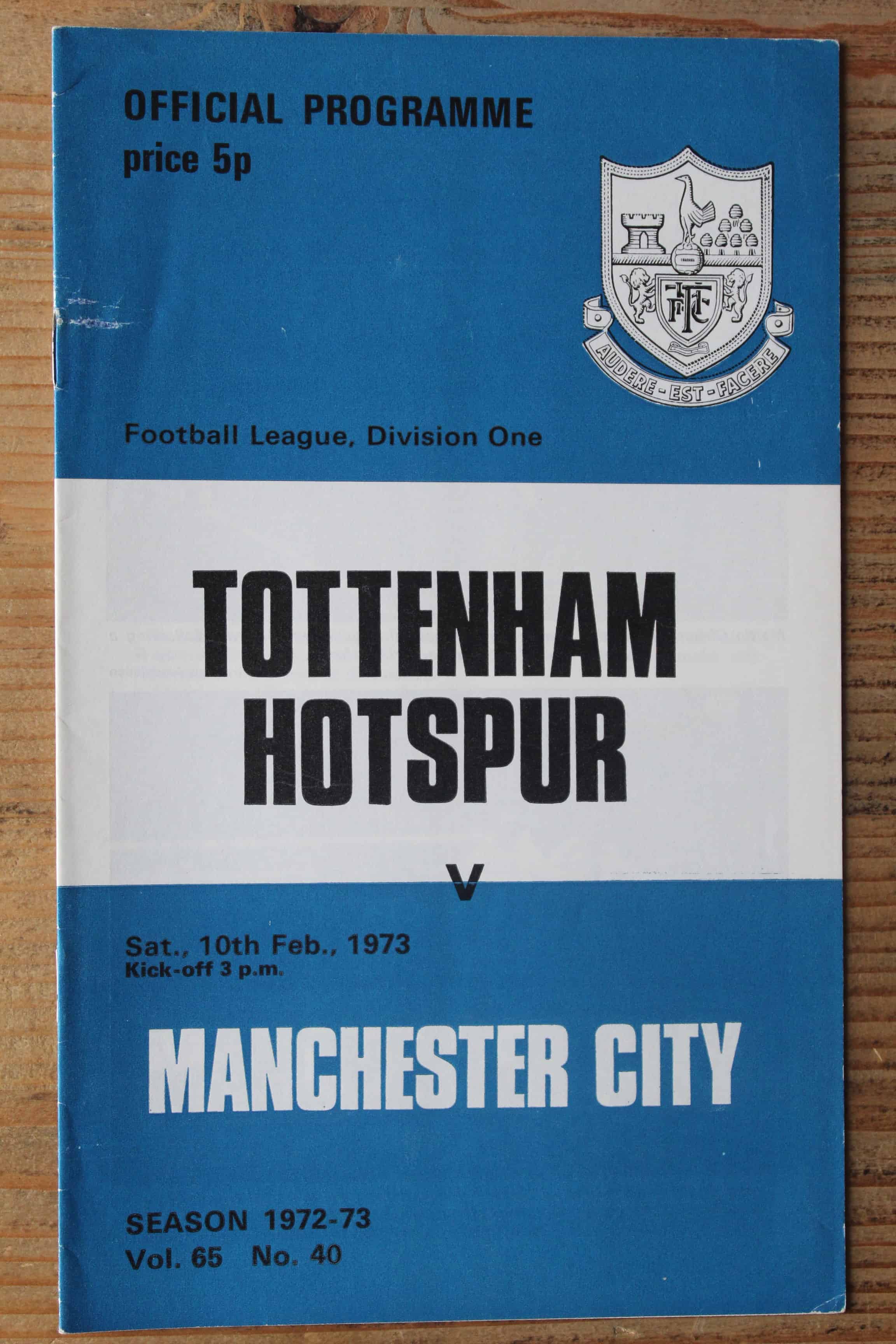 Tottenham Hotspur FC v Manchester City FC