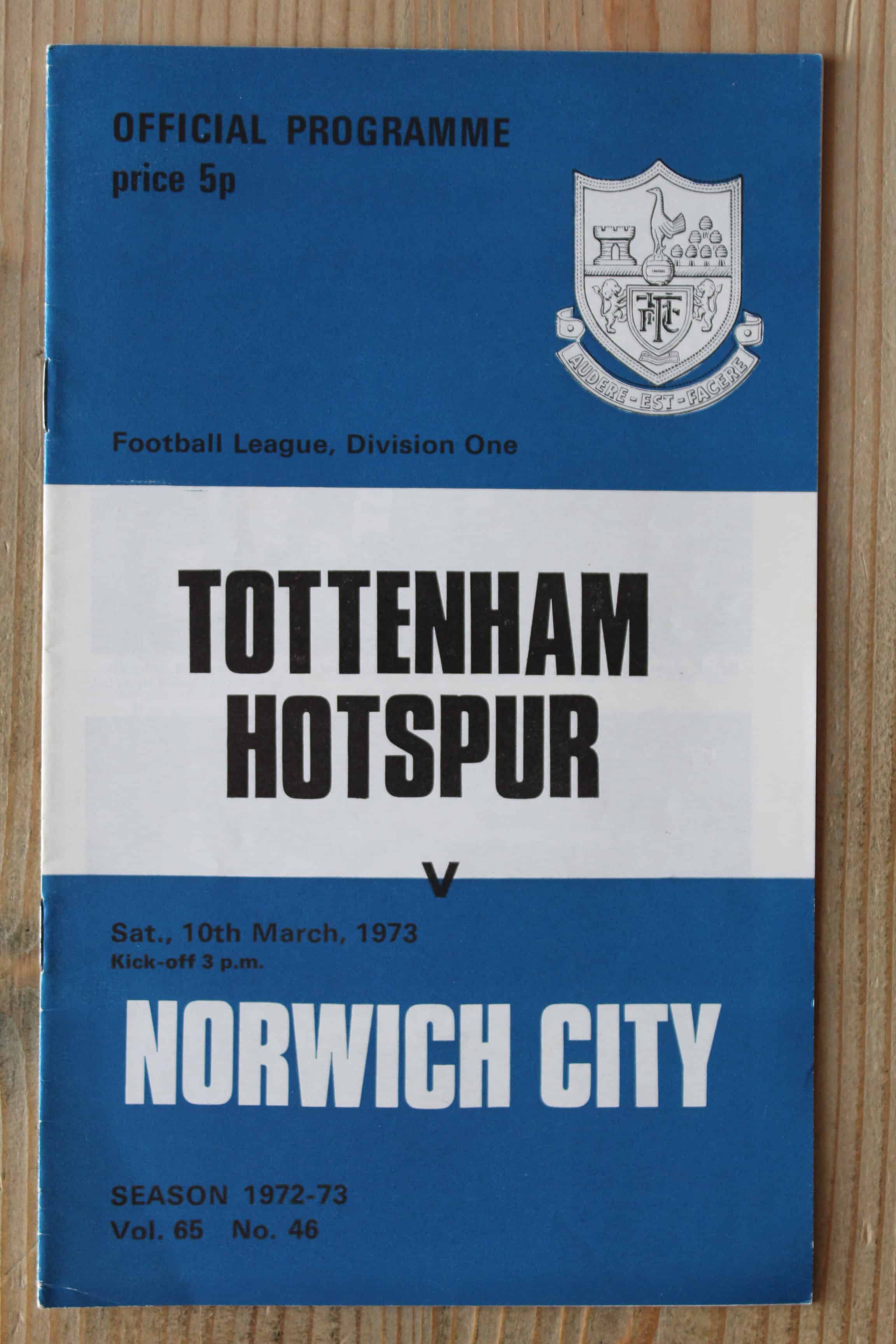 Tottenham Hotspur FC v Norwich City FC