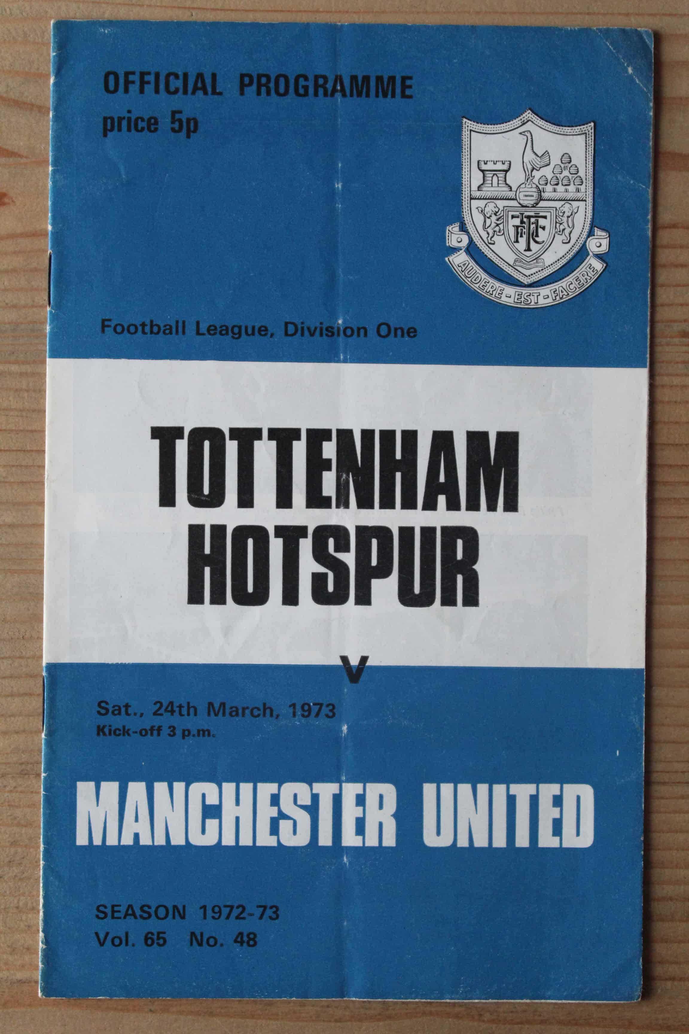 Tottenham Hotspur FC v Manchester United FC