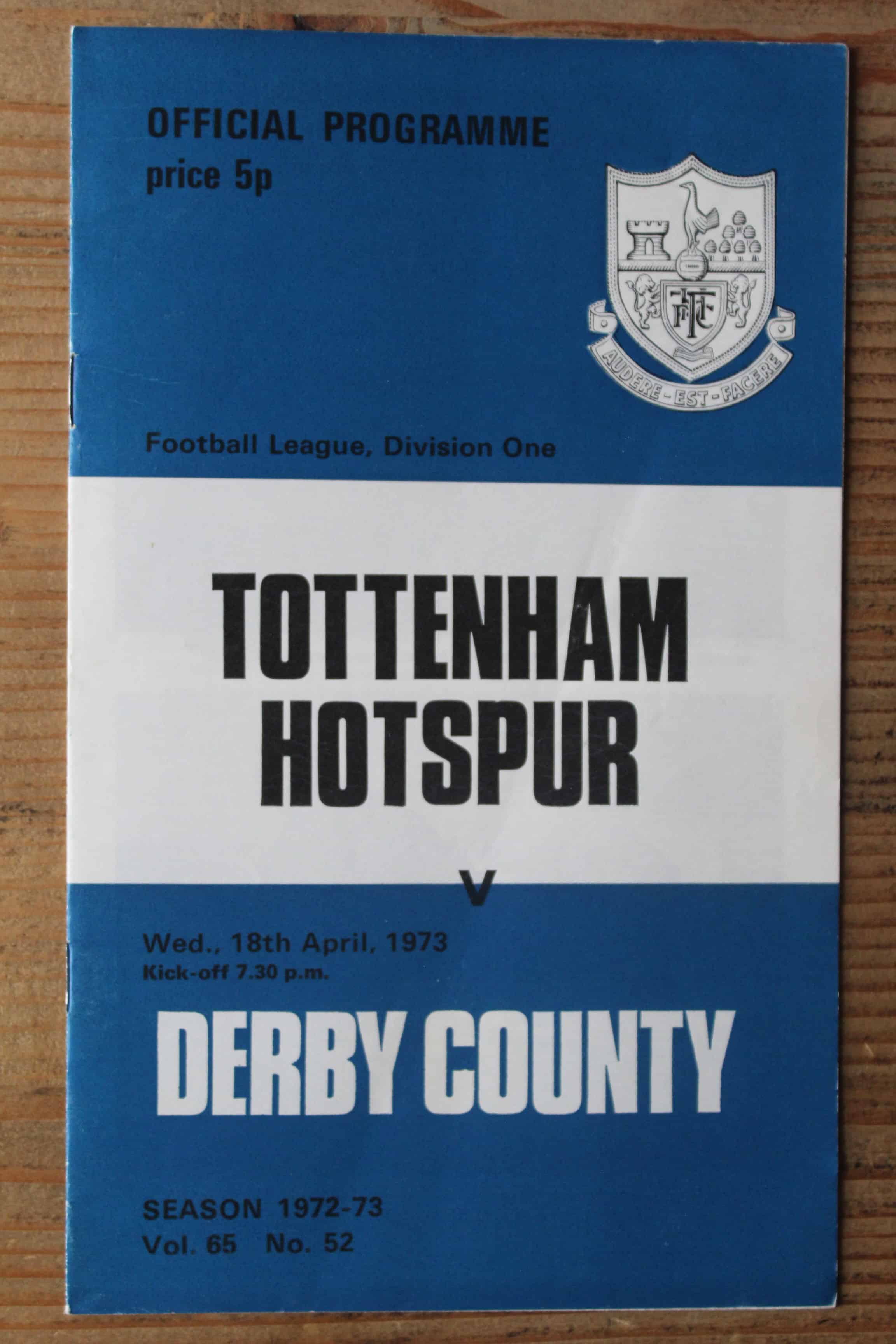 Tottenham Hotspur FC v Derby County FC