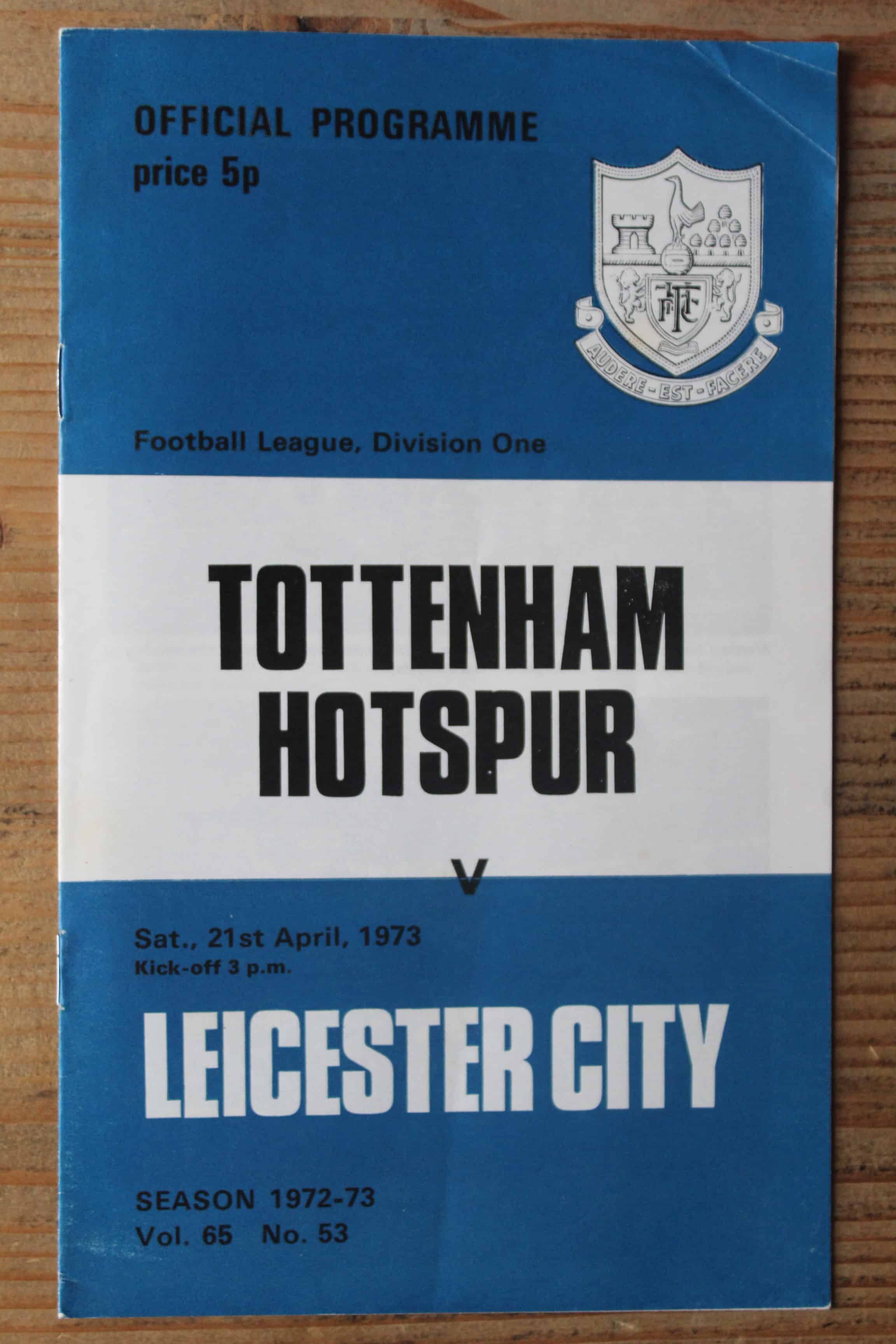 Tottenham Hotspur FC v Leicester City FC