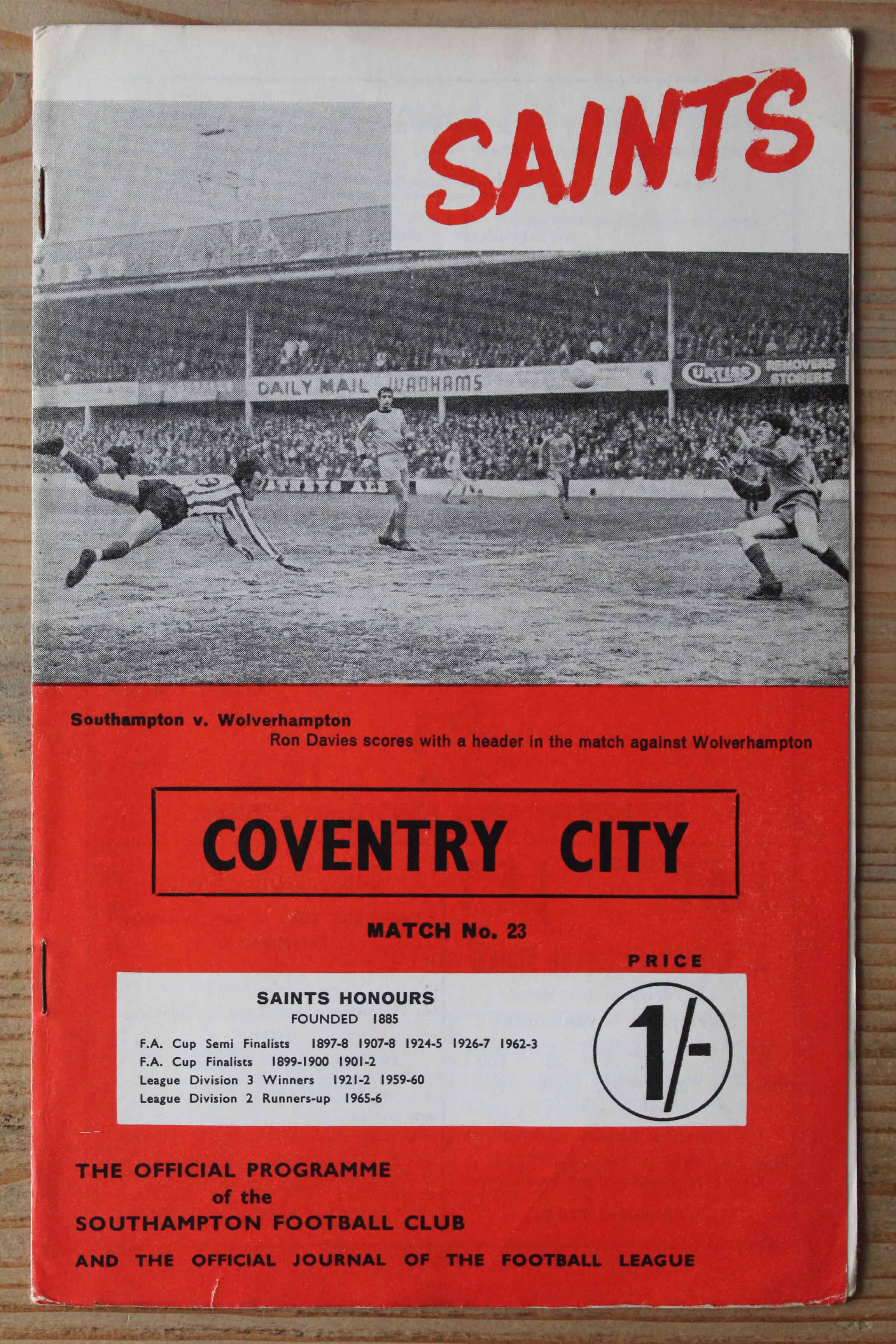 Southampton FC v Coventry City FC