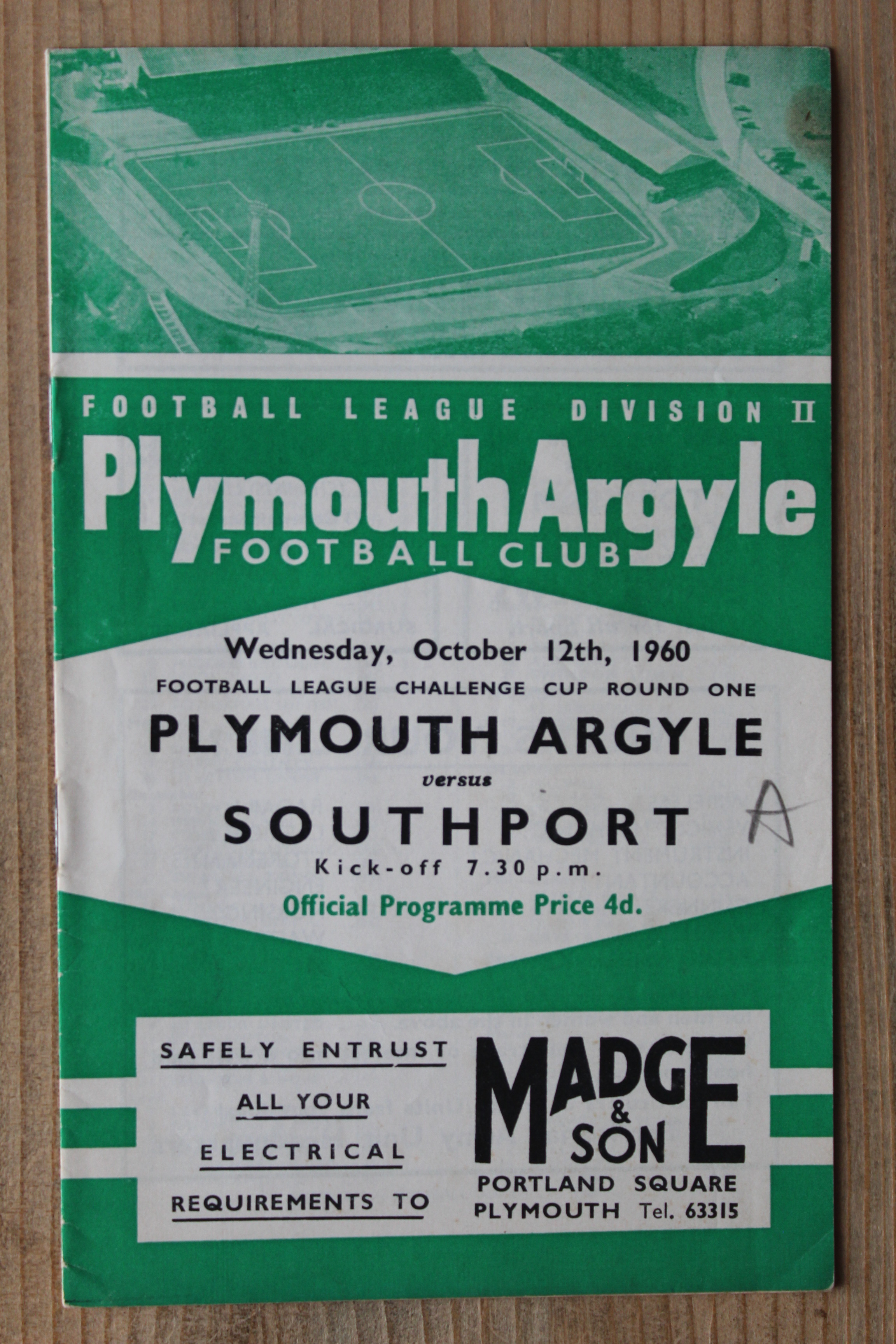 Plymouth Argyle FC v Southport