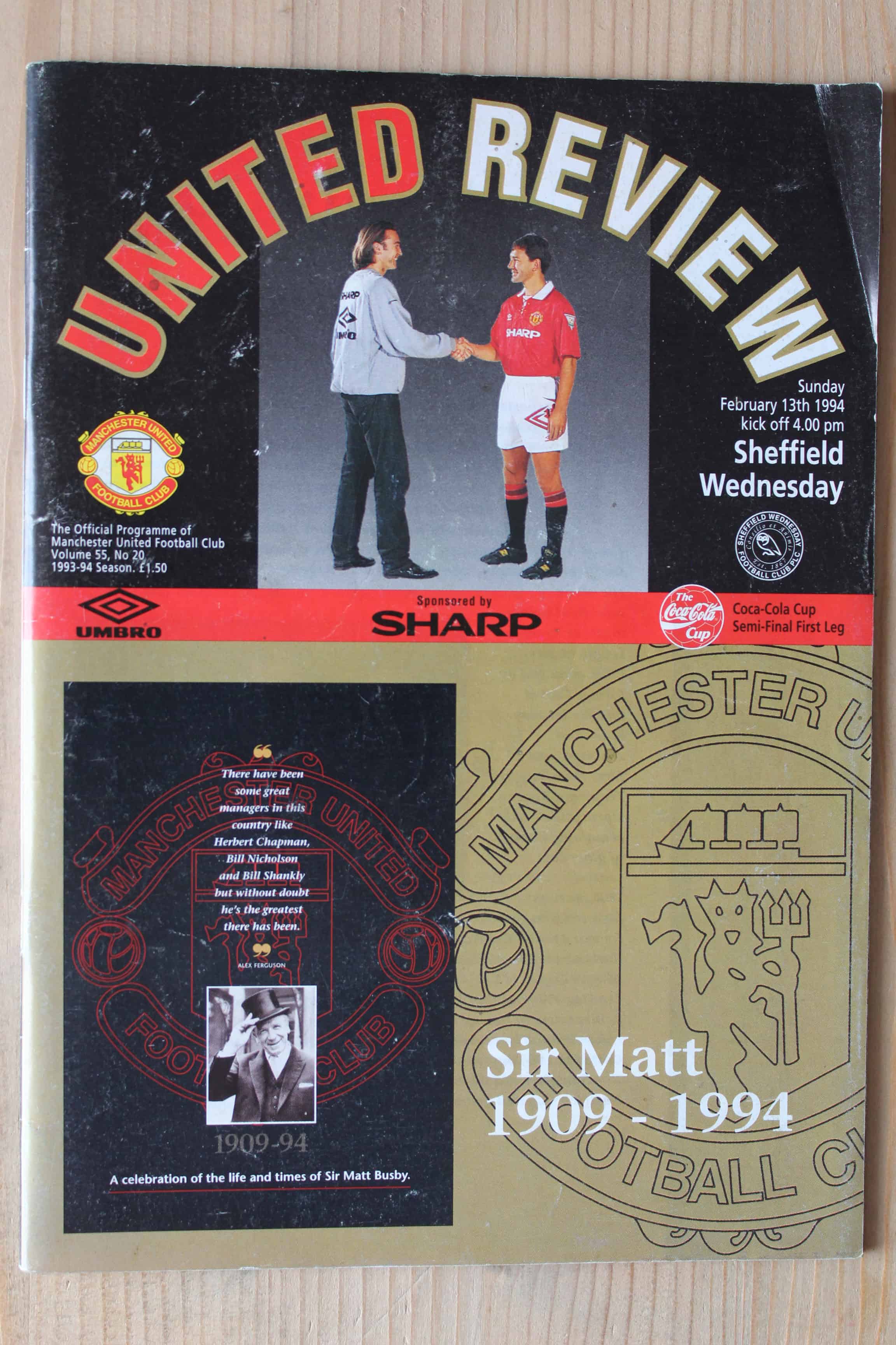 Manchester United FC v Sheffield Wednesday FC 