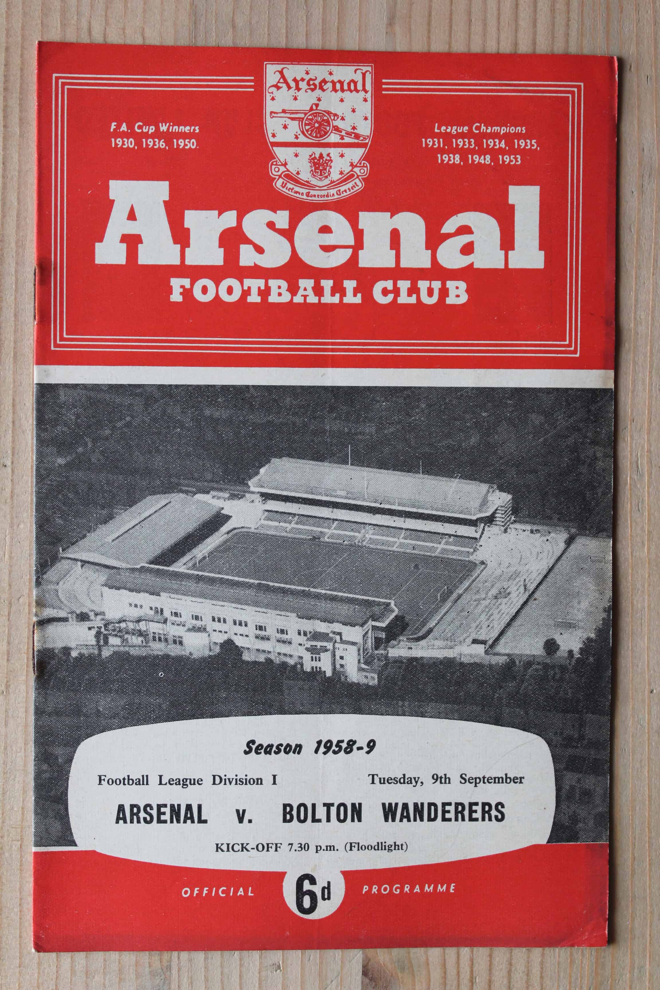 Arsenal FC v Bolton Wanderers FC