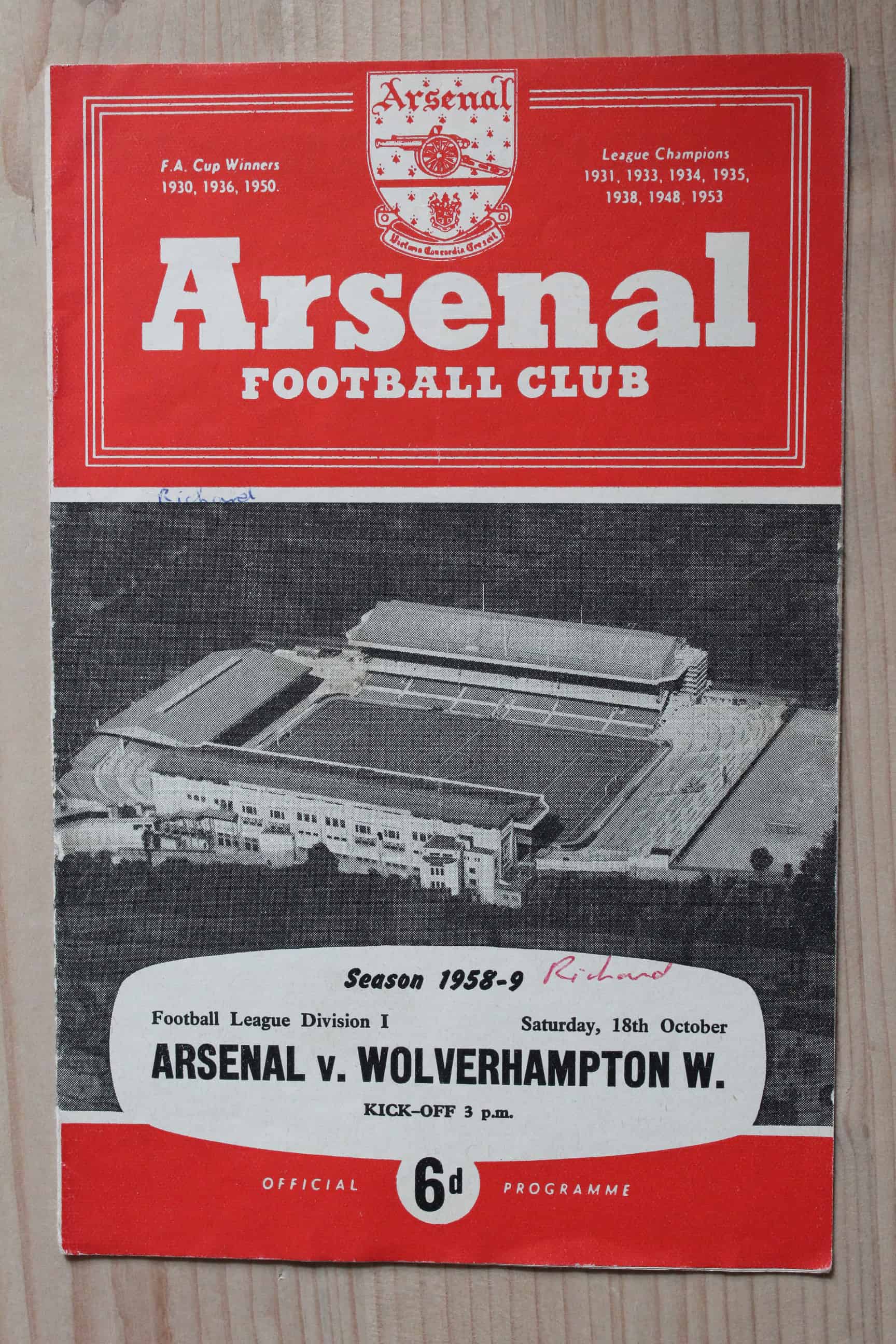 Arsenal FC v Wolverhampton Wanderers FC