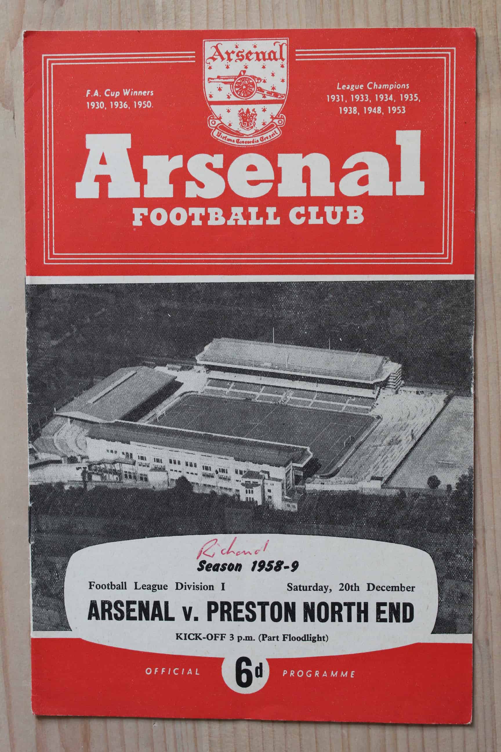 Arsenal FC v Preston North End FC