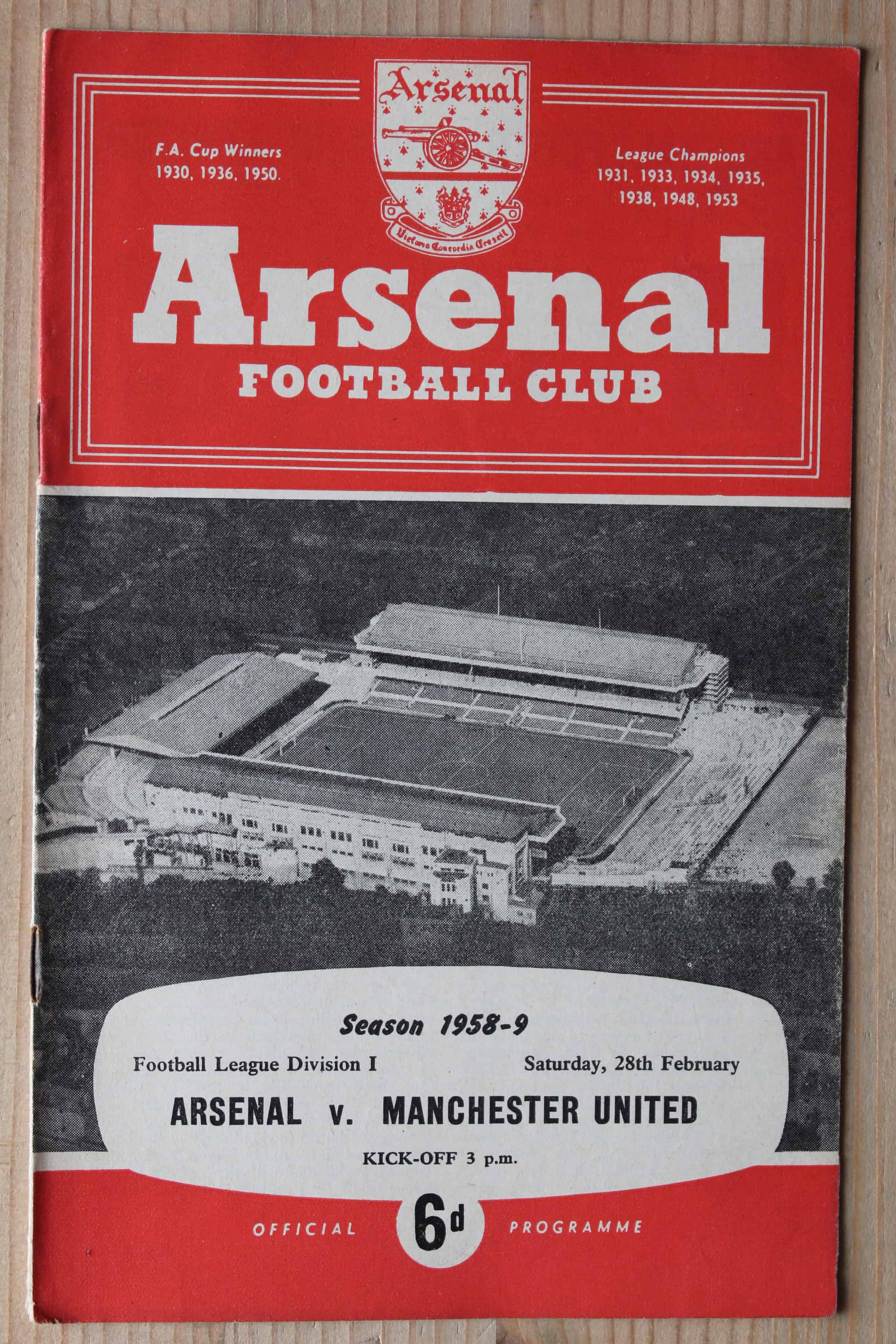 Arsenal FC v Manchester United FC