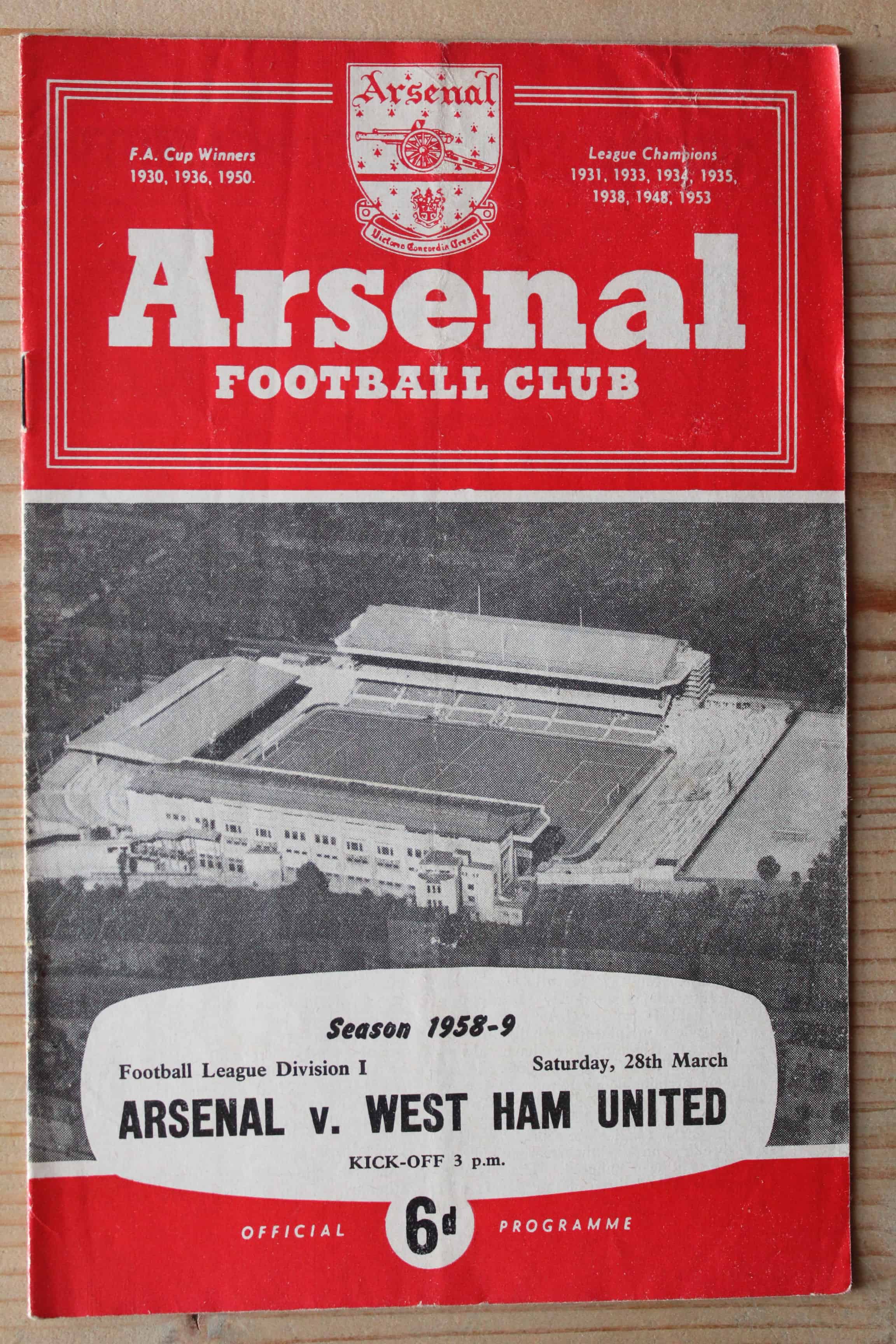 Arsenal FC v West Ham United FC