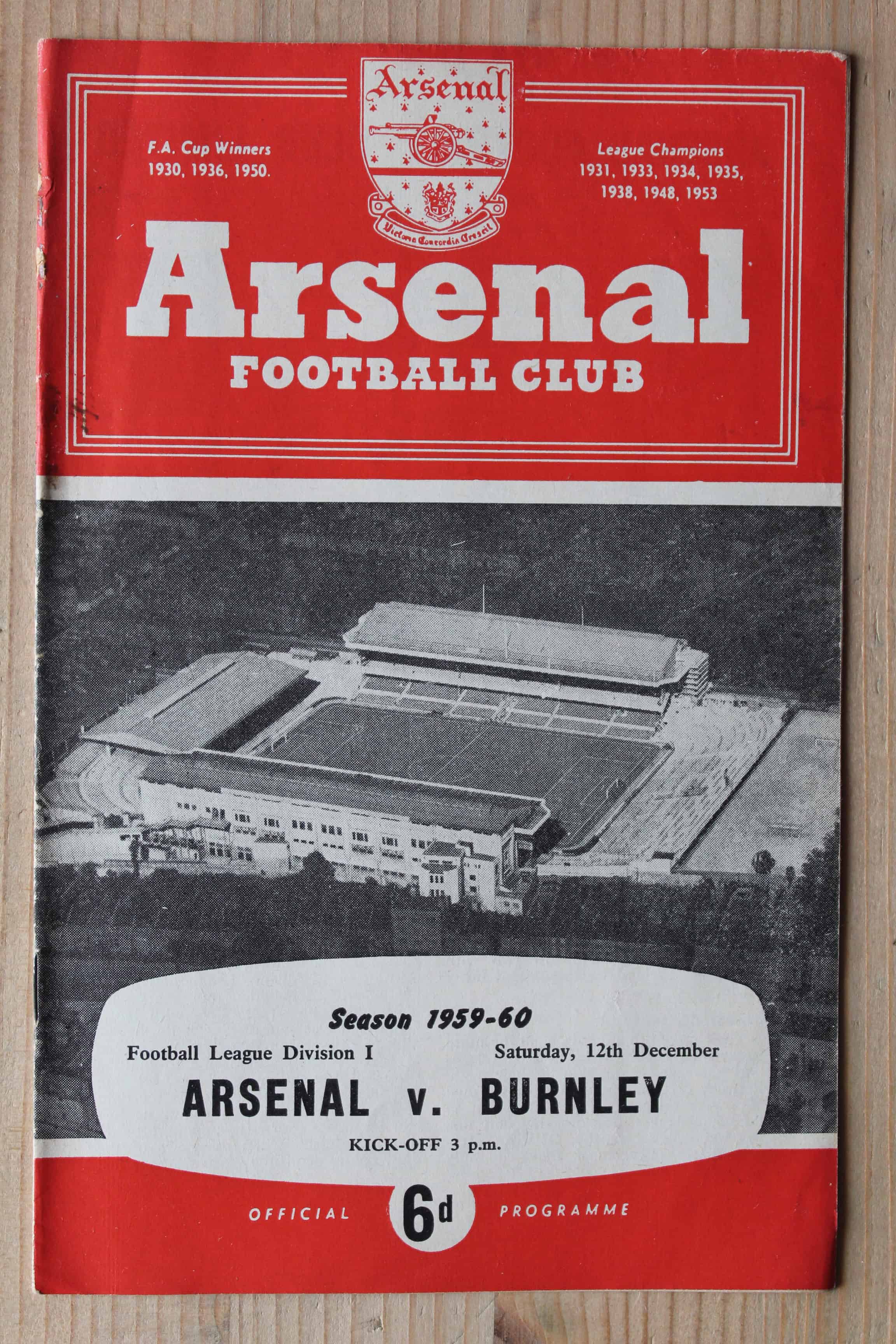 Arsenal FC v Burnley FC