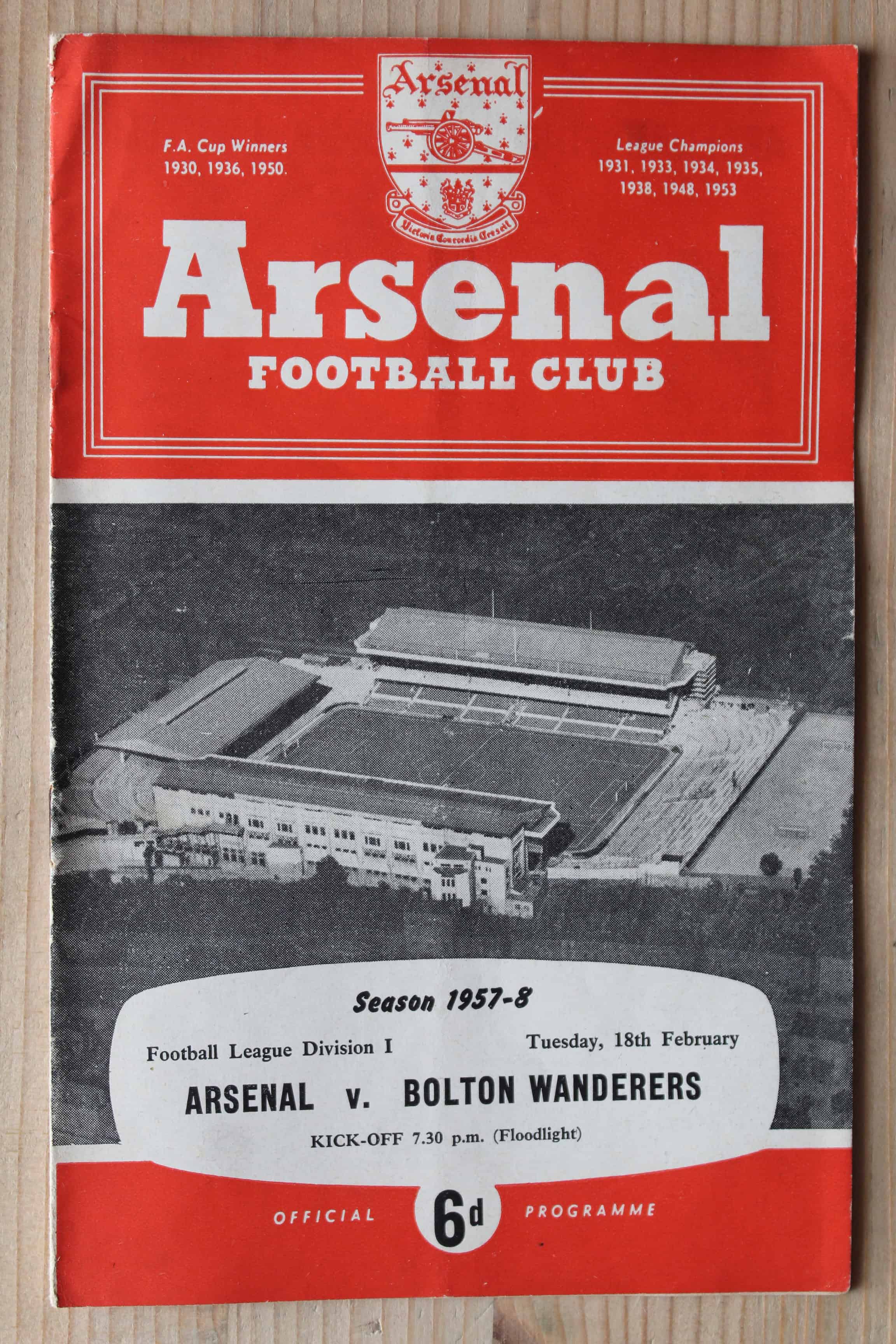 Arsenal FC v Bolton Wanderers FC