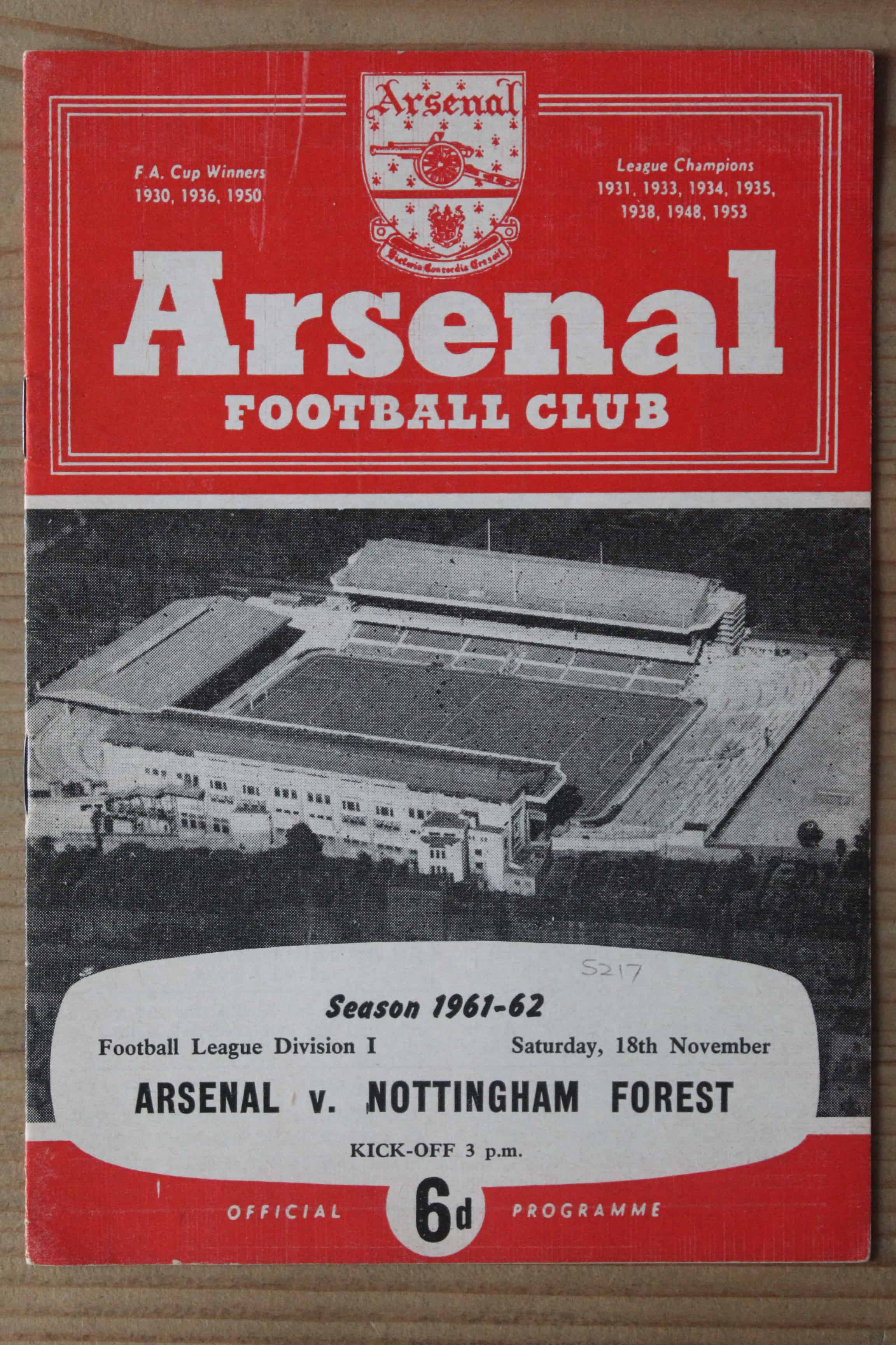 Arsenal FC v Nottingham Forest FC